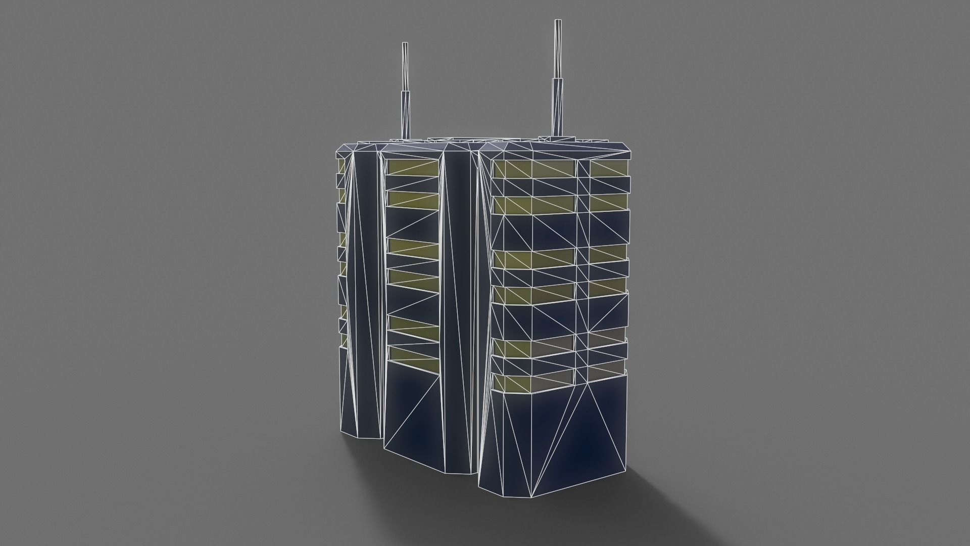 PBR Sci-Fi Building A24 Low-poly 3D model_12