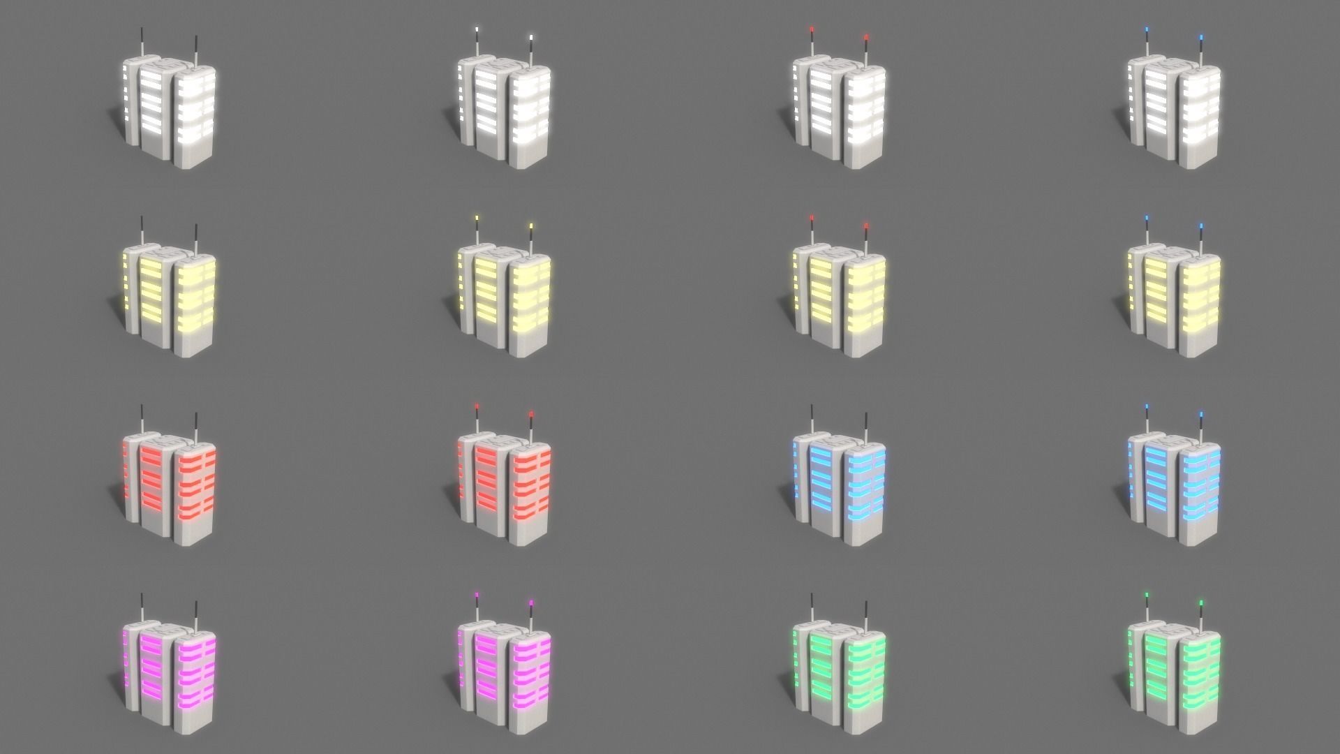 PBR Sci-Fi Building A24 Low-poly 3D model_3