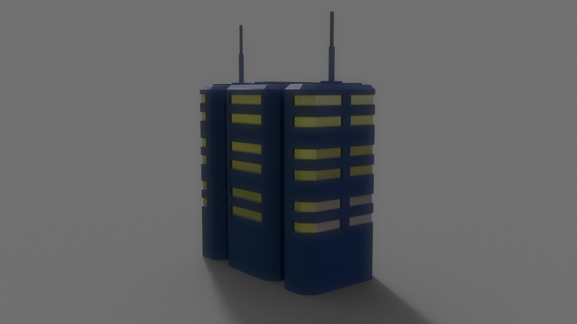 PBR Sci-Fi Building A24 Low-poly 3D model_9