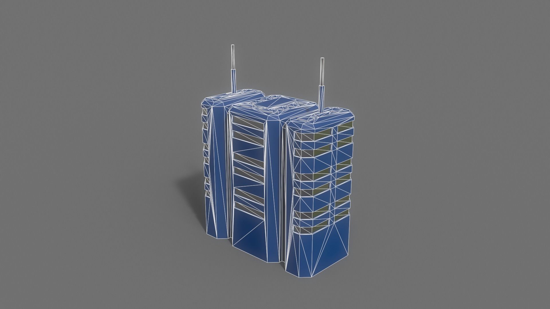 PBR Sci-Fi Building A24 Low-poly 3D model_10