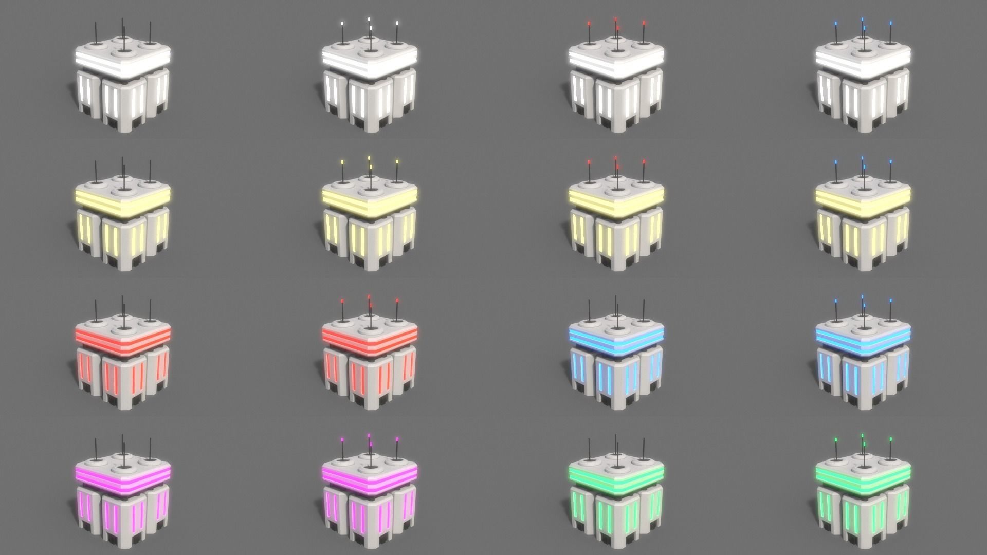 PBR Sci-Fi Building A25 Low-poly 3D model_3