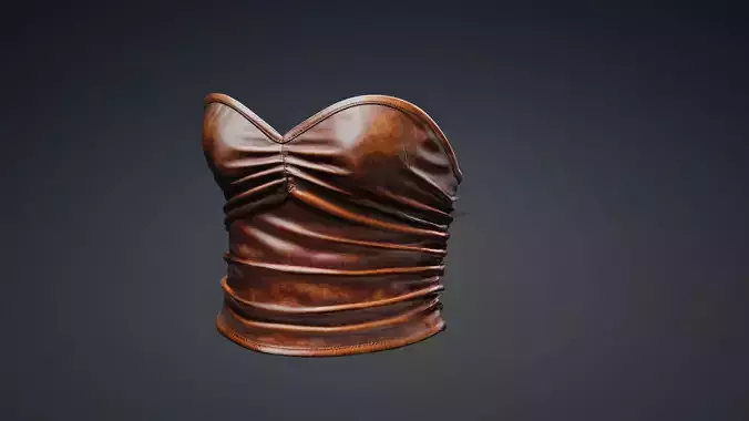 Female leather Top PBR 4k