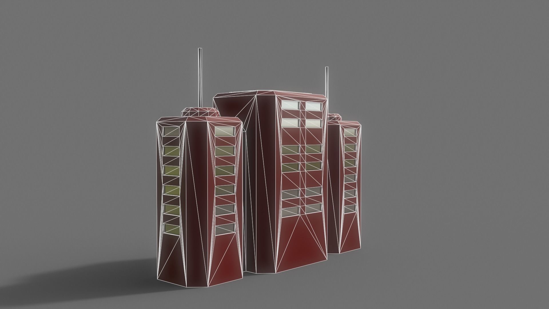 PBR Sci-Fi Building A27 Low-poly 3D model_11