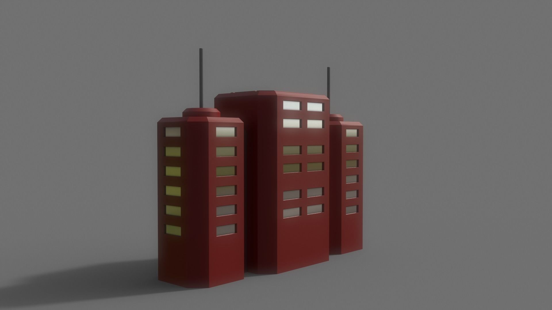 PBR Sci-Fi Building A27 Low-poly 3D model_8