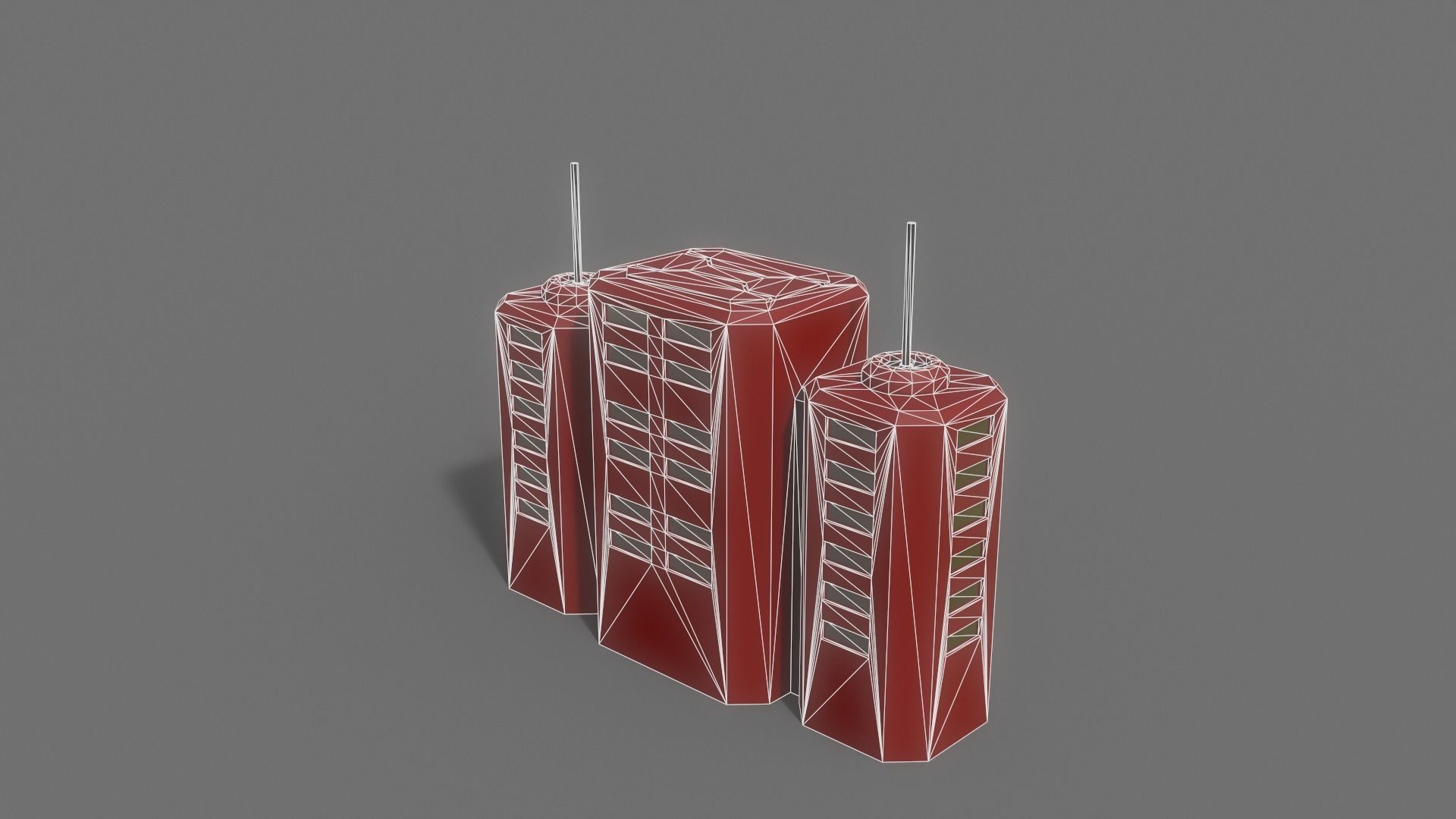 PBR Sci-Fi Building A27 Low-poly 3D model_10