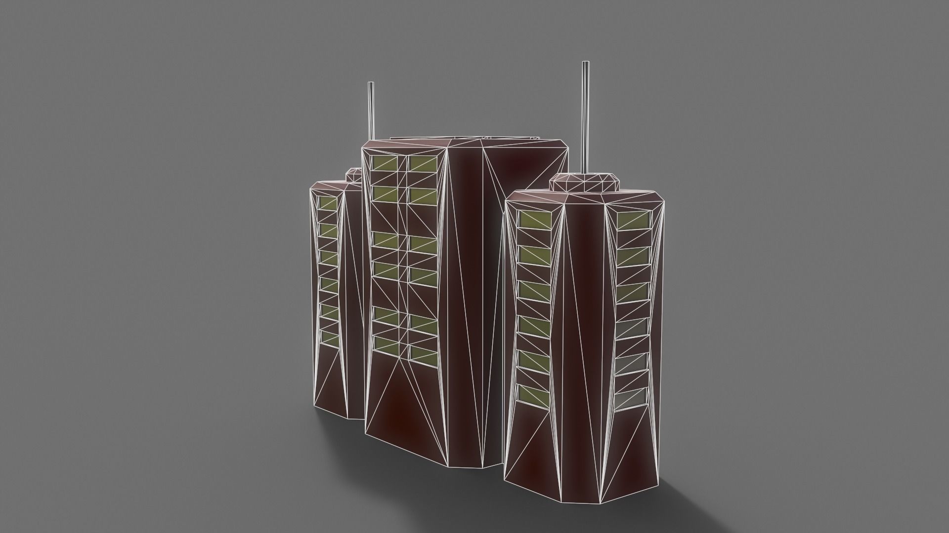 PBR Sci-Fi Building A27 Low-poly 3D model_12