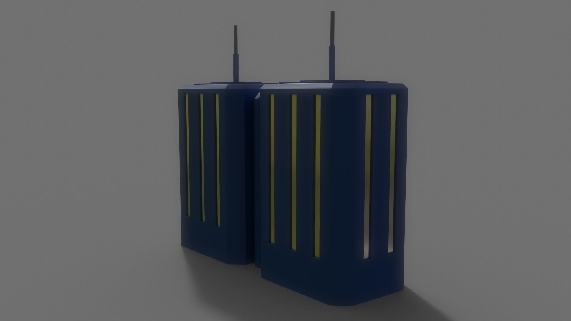 PBR Sci-Fi Building A28 Low-poly 3D model_9