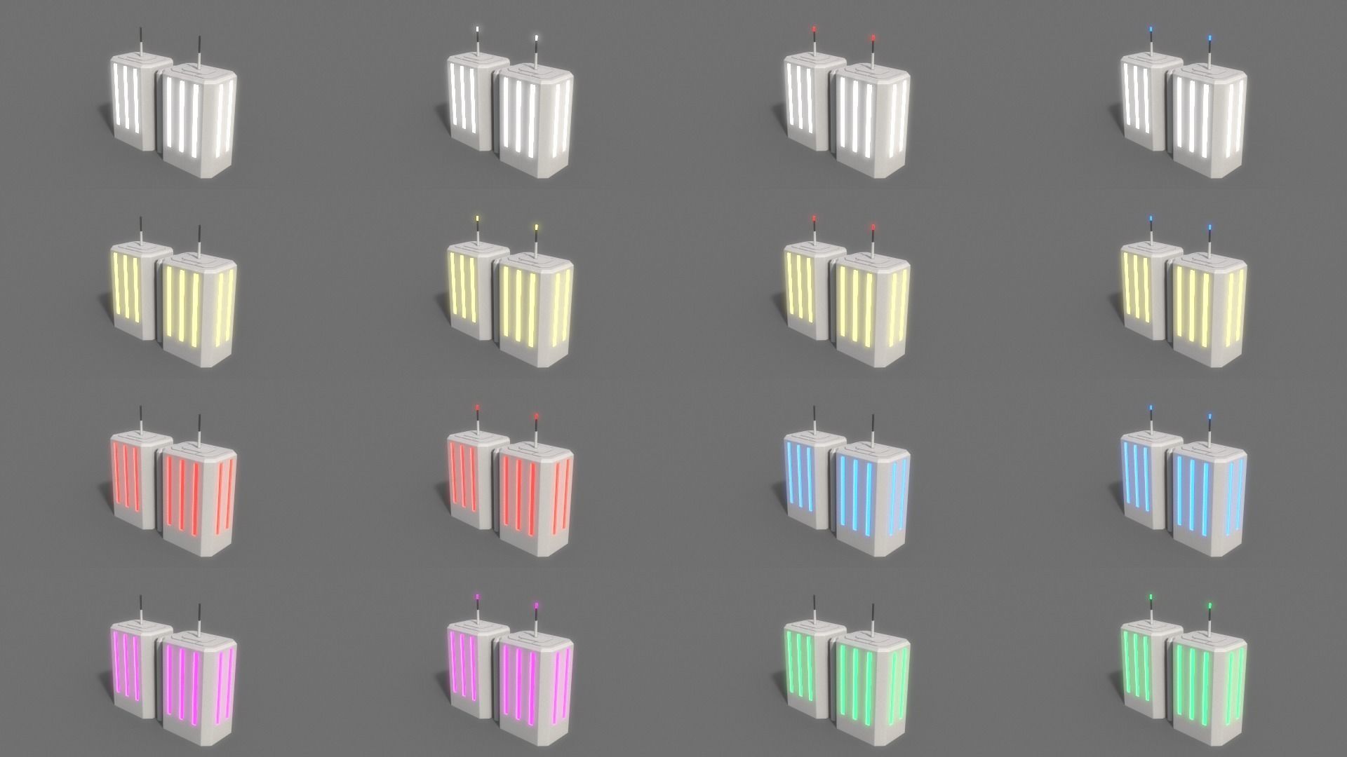 PBR Sci-Fi Building A28 Low-poly 3D model_3