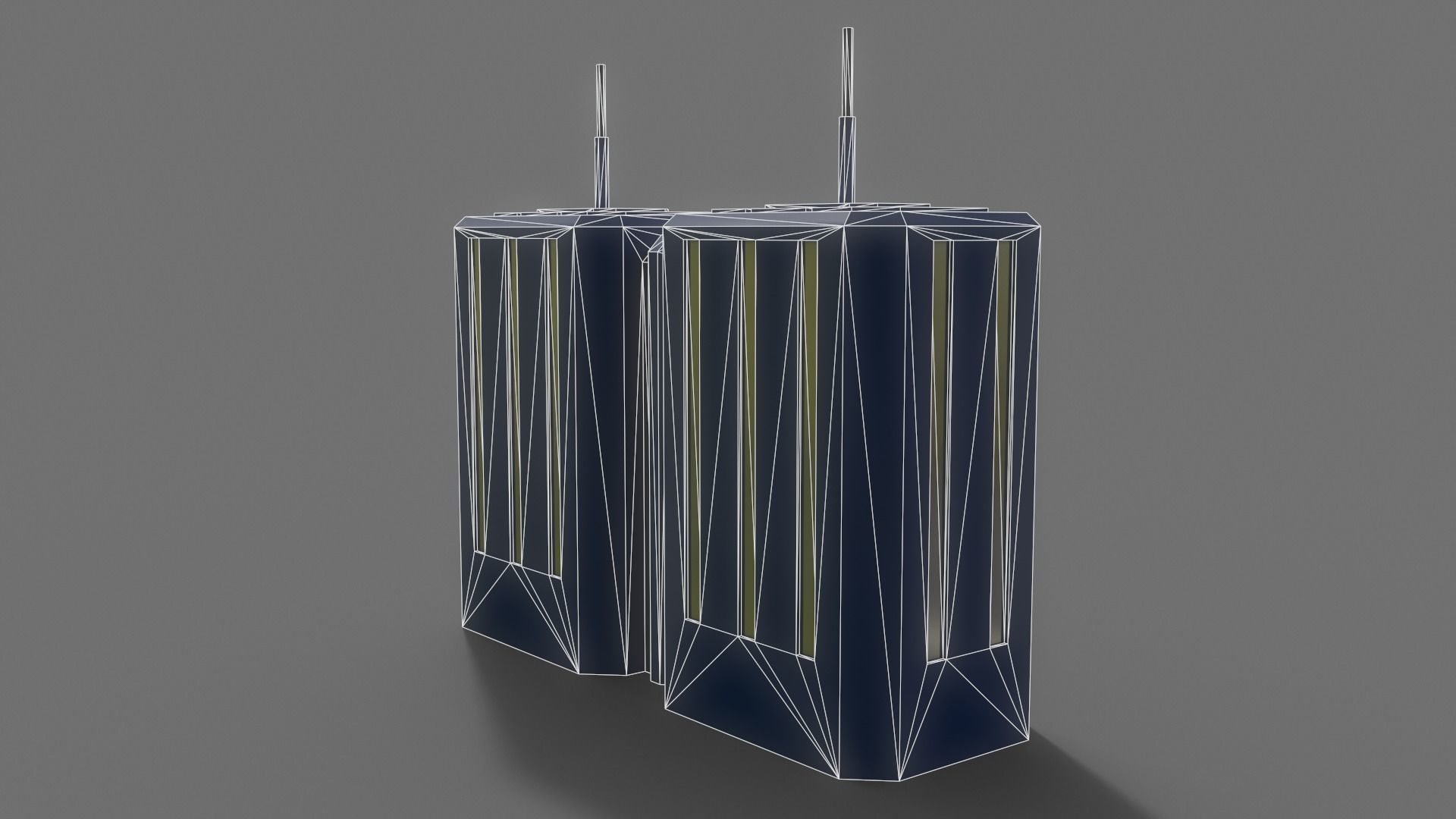 PBR Sci-Fi Building A28 Low-poly 3D model_12