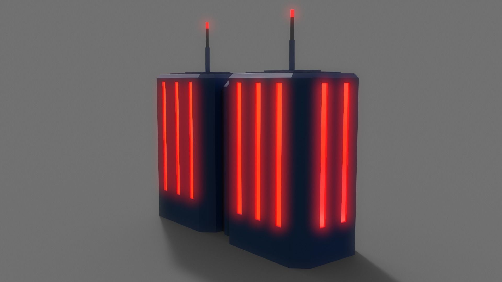 PBR Sci-Fi Building A28 Low-poly 3D model_6