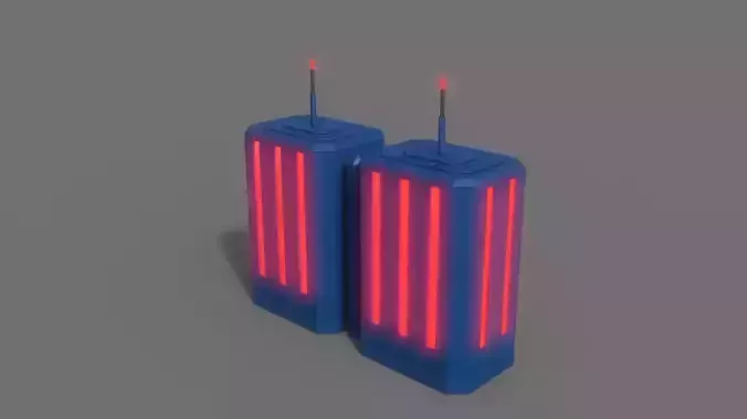 PBR Sci-Fi Building A28 Low-poly 3D model