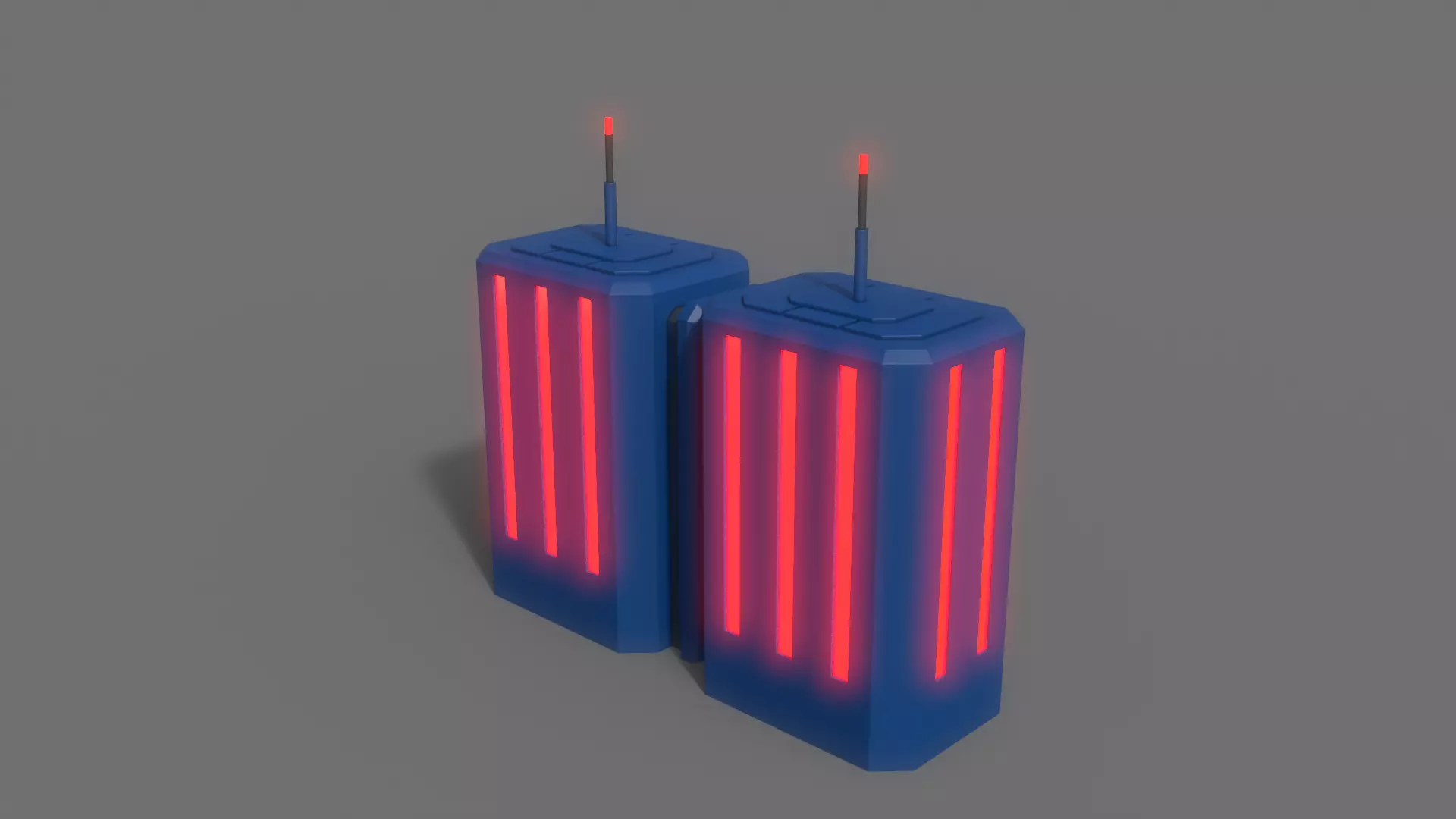 PBR Sci-Fi Building V28 Low-poly 3D model