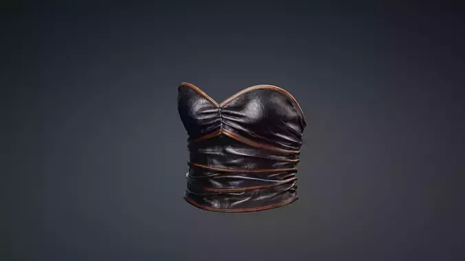 Female leather Top PBR 4k