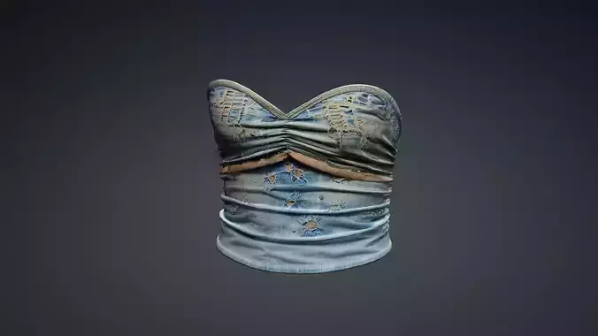 Female Torn Top PBR 4k