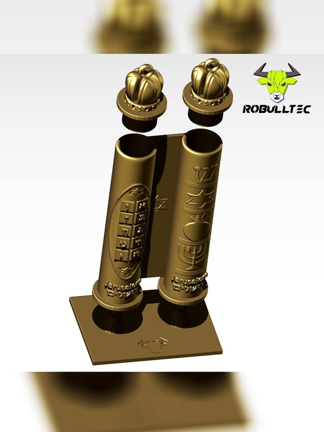 ROLL HOLDER 3D print model_1