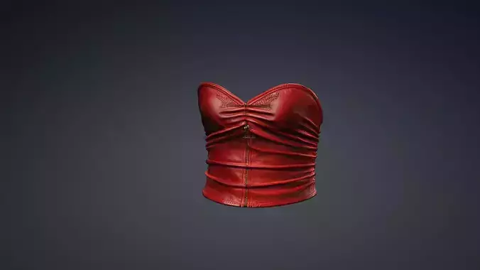 Female leather Top PBR 4k