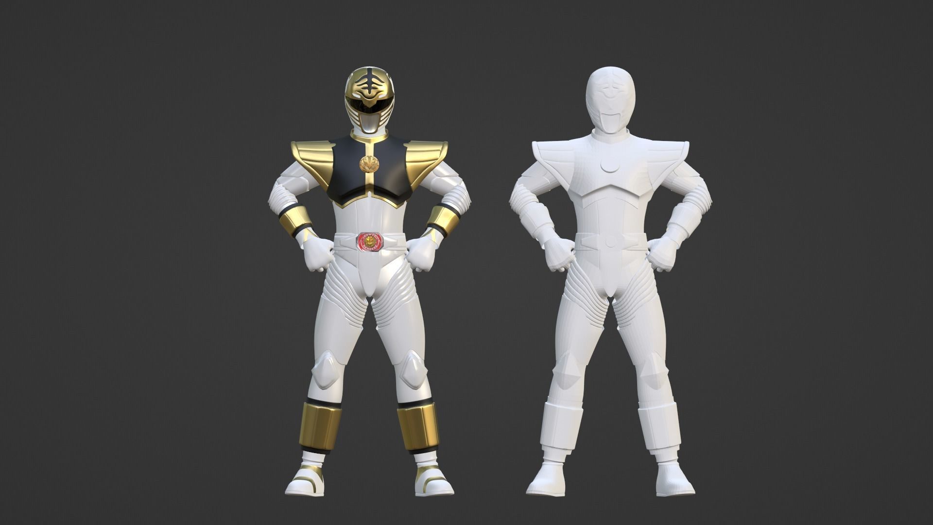 White Ranger - Mighty Morphin Power Rangers The Movie 3D model_17