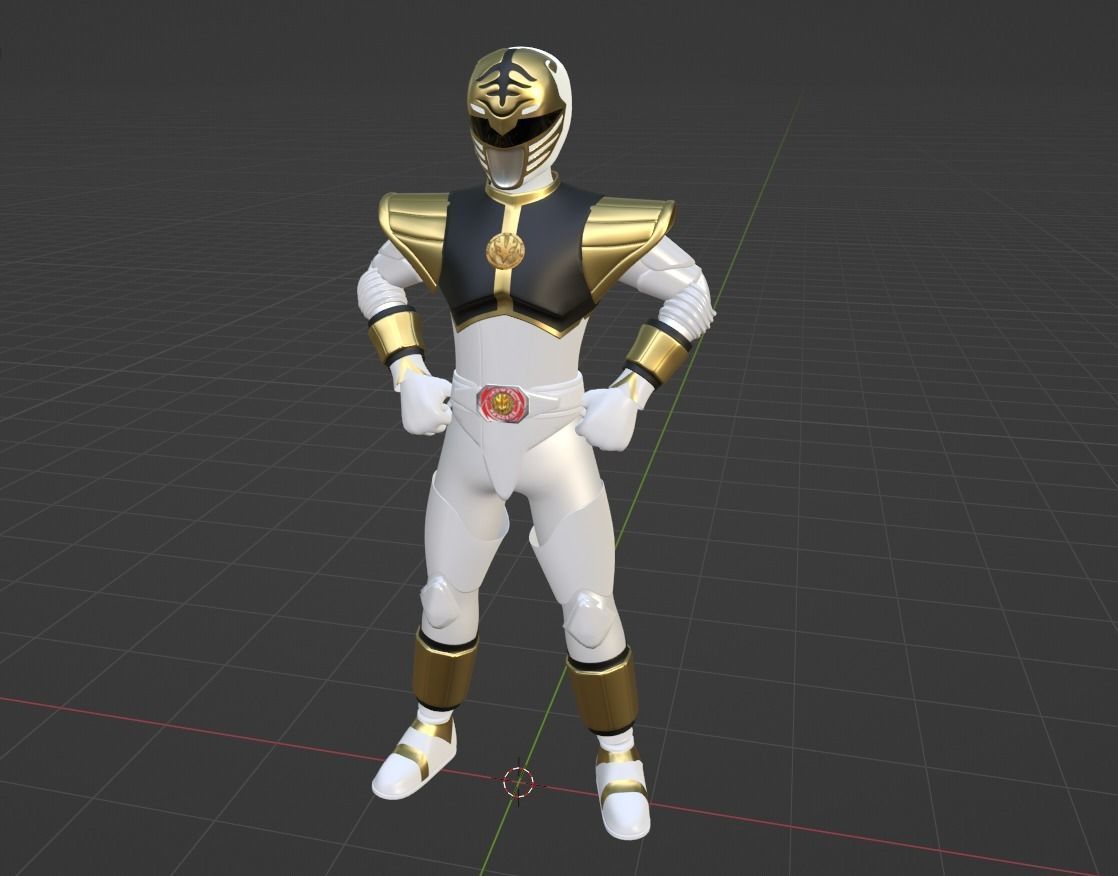 White Ranger - Mighty Morphin Power Rangers The Movie 3D model_6