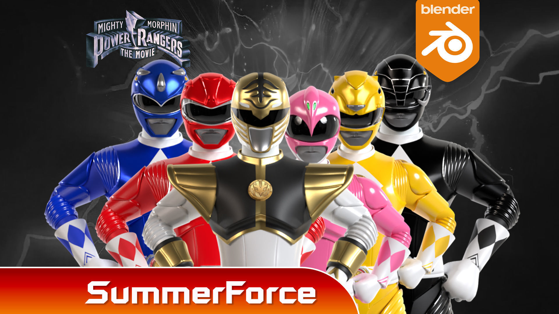 White Ranger - Mighty Morphin Power Rangers The Movie 3D model_3