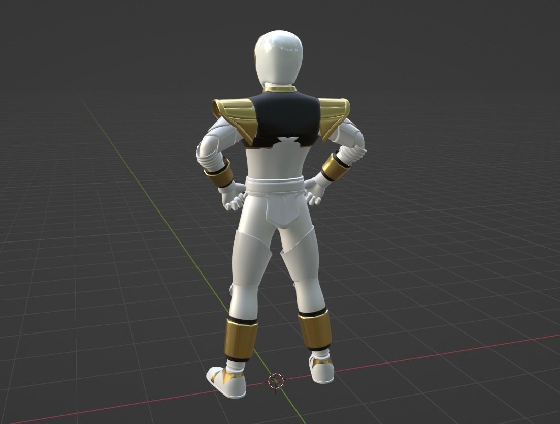 White Ranger - Mighty Morphin Power Rangers The Movie 3D model_7