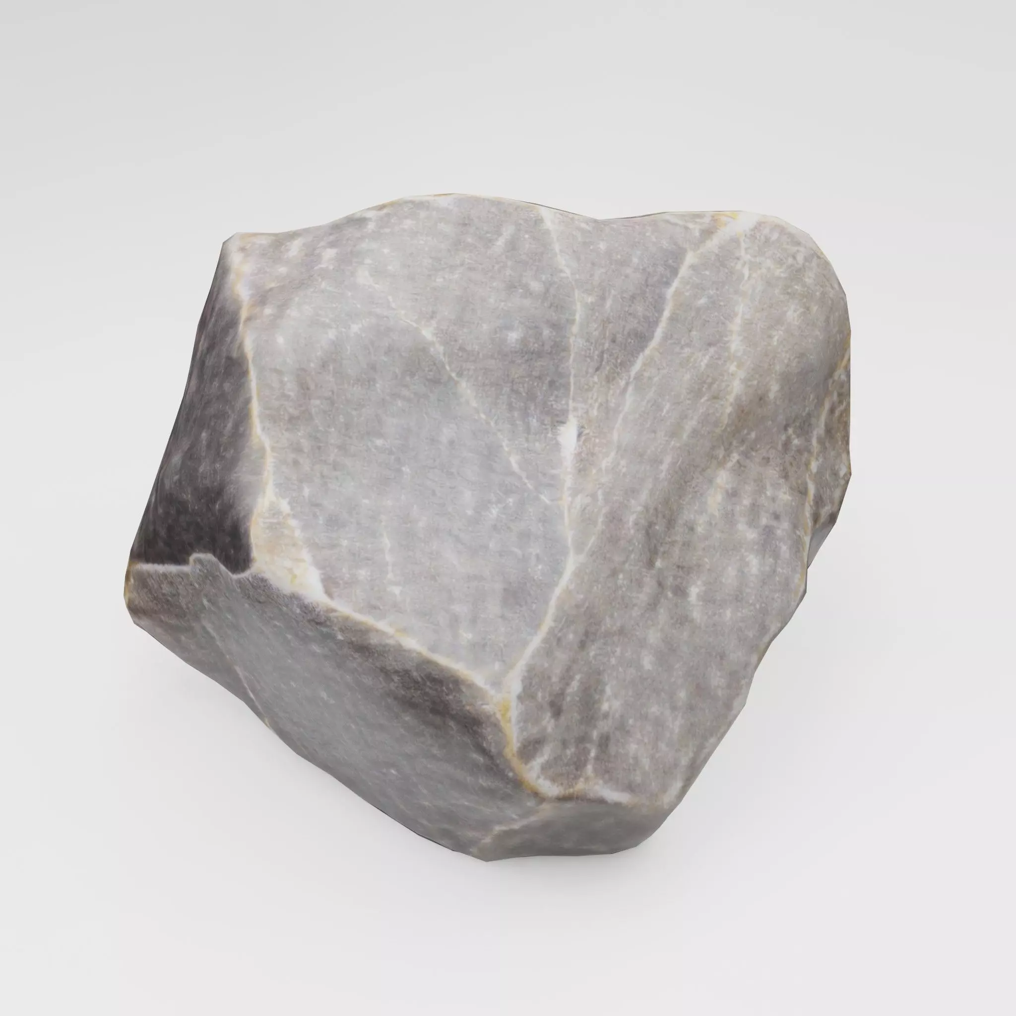 Small Rock Low-poly 3D model_0