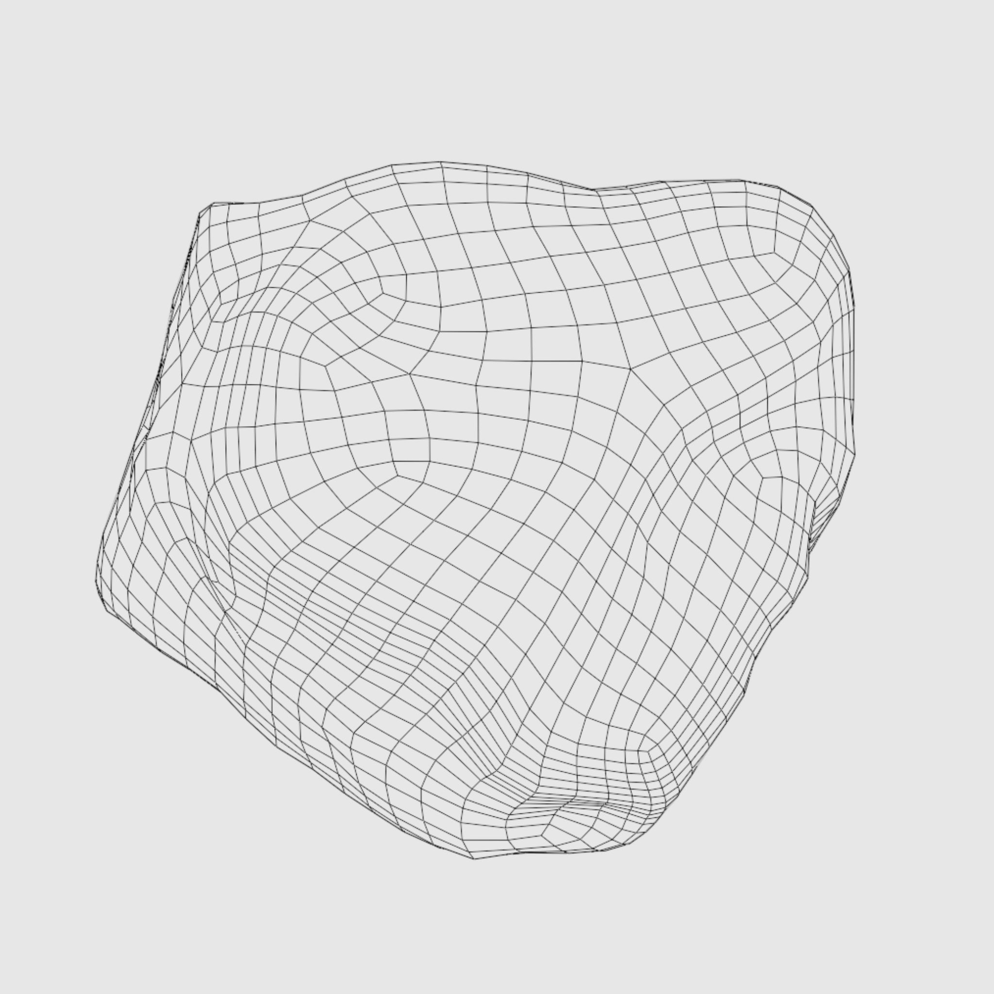 Small Rock Low-poly 3D model_3