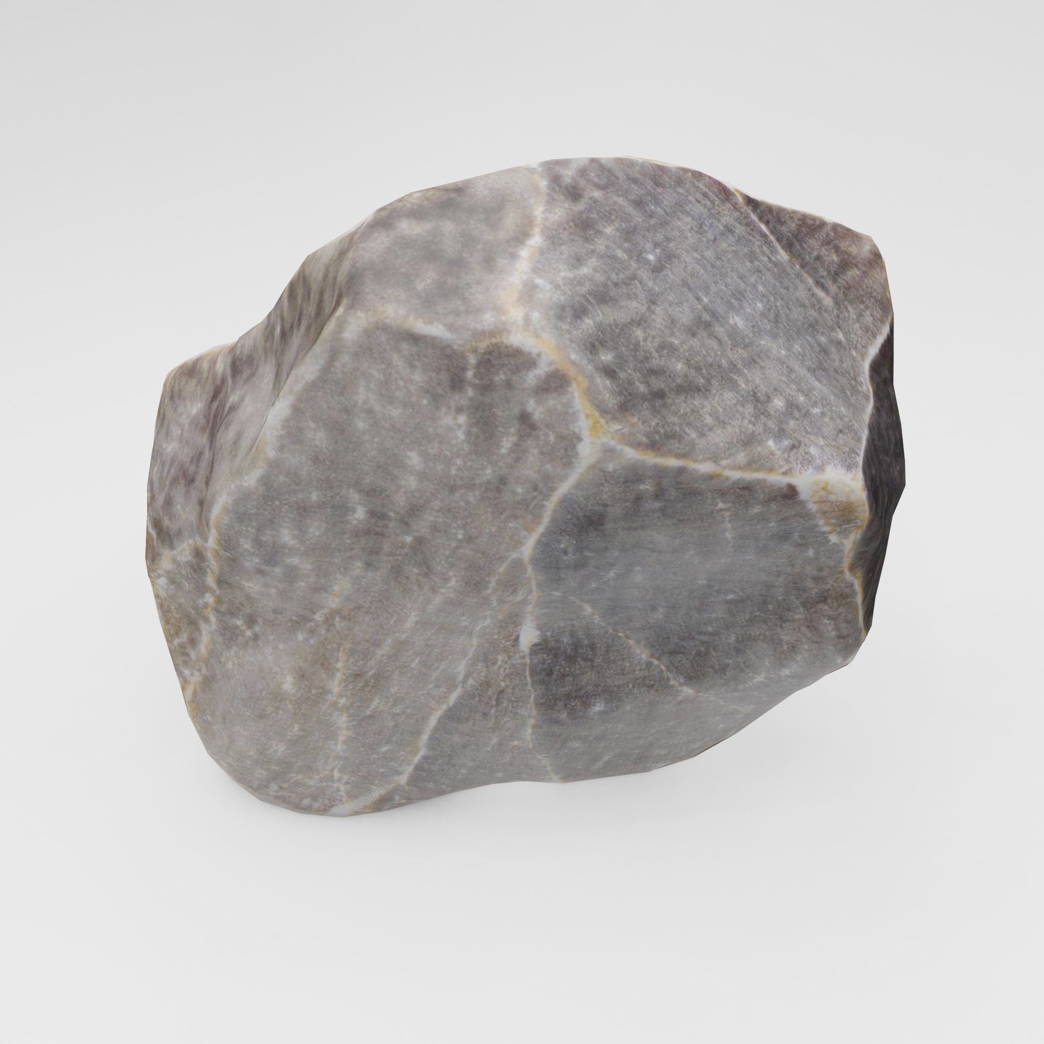 Small Rock Low-poly 3D model_1