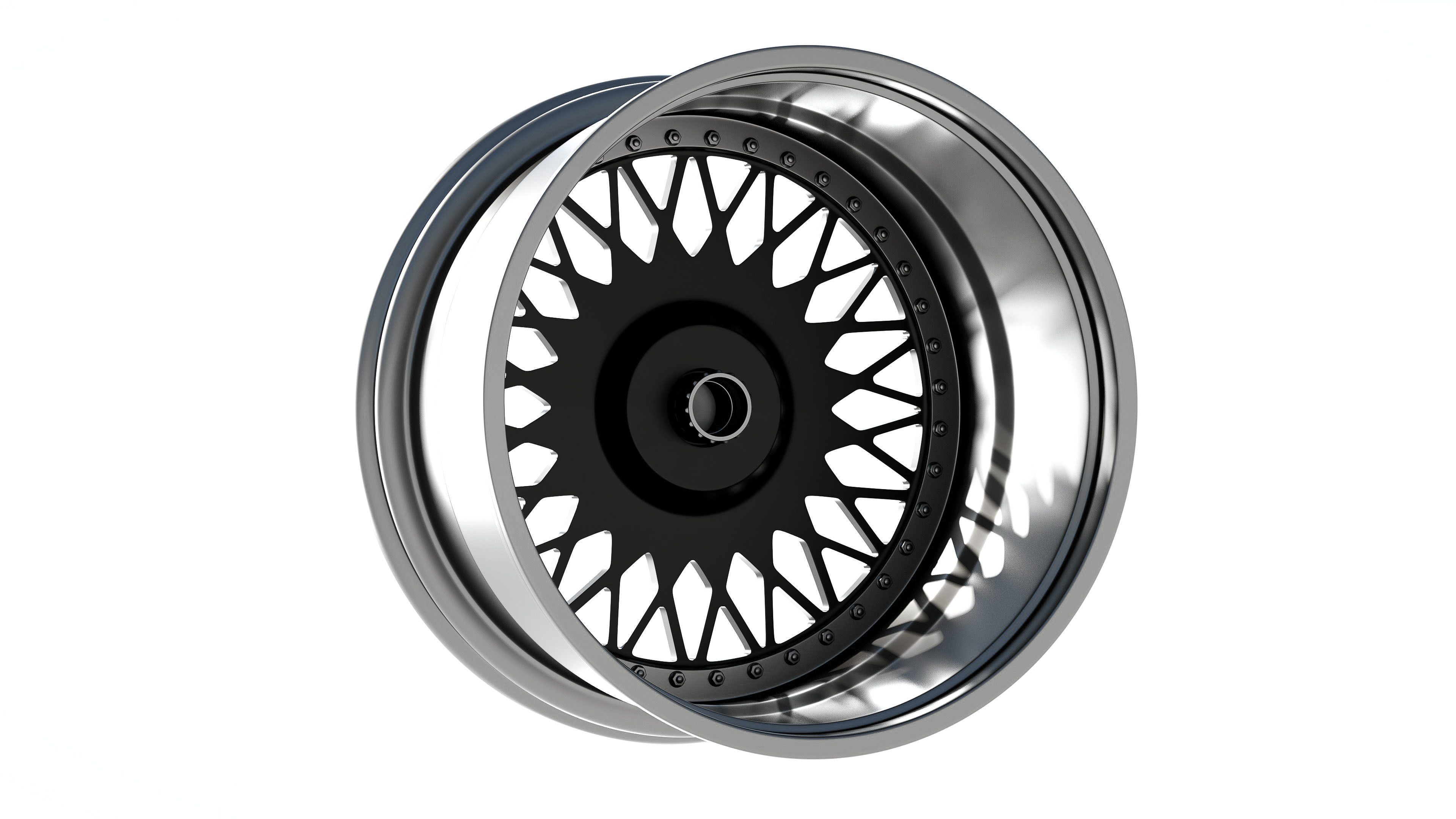 HRE VintageSeries 501 FMR Low-poly 3D model_4