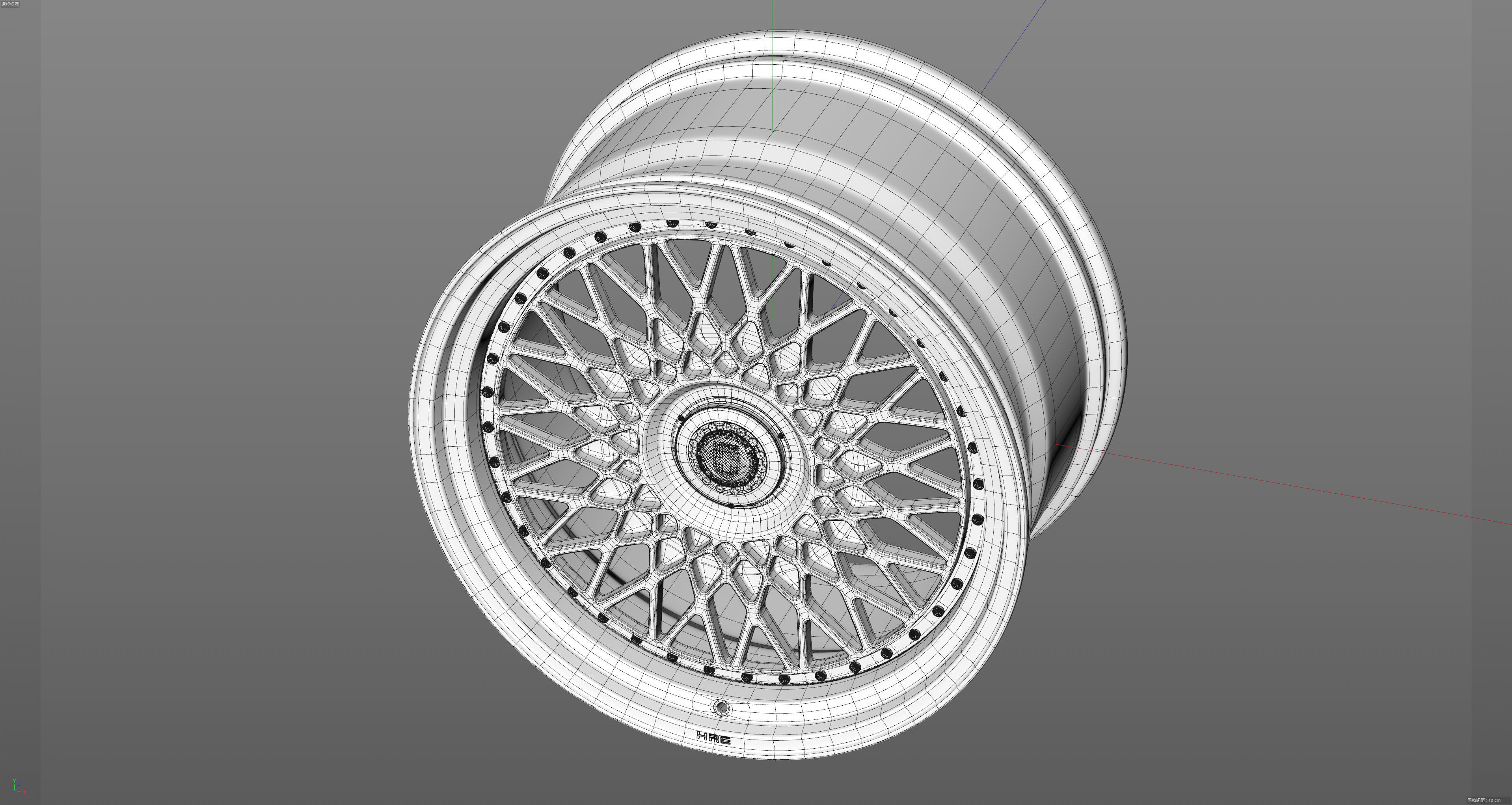 HRE VintageSeries 501 FMR Low-poly 3D model_26