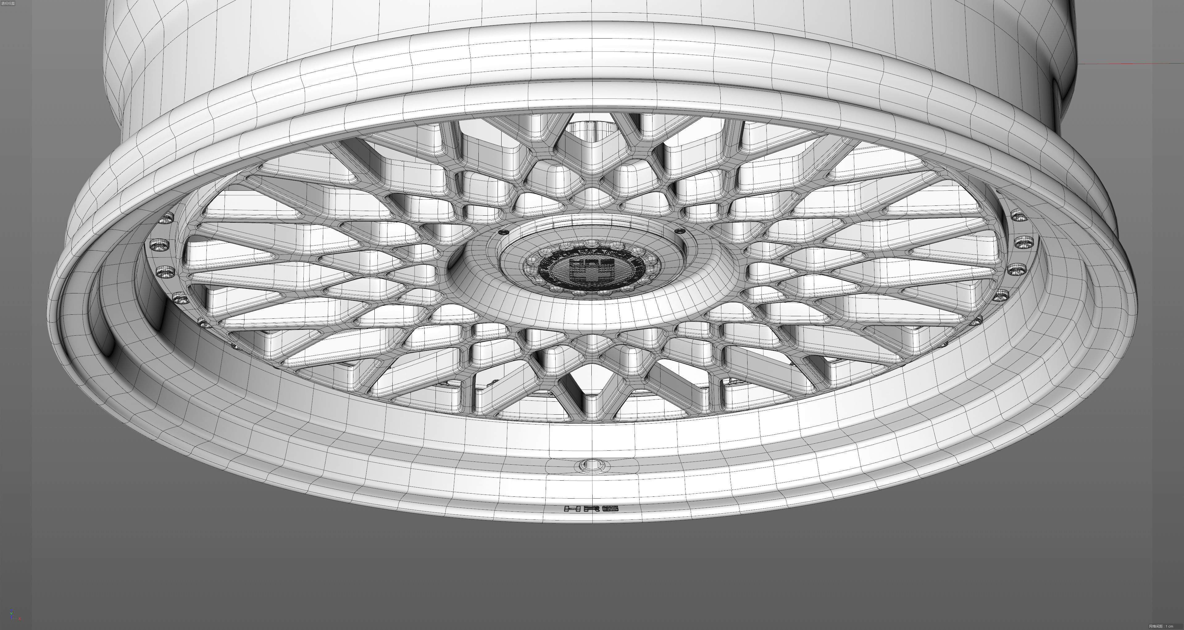 HRE VintageSeries 501 FMR Low-poly 3D model_33