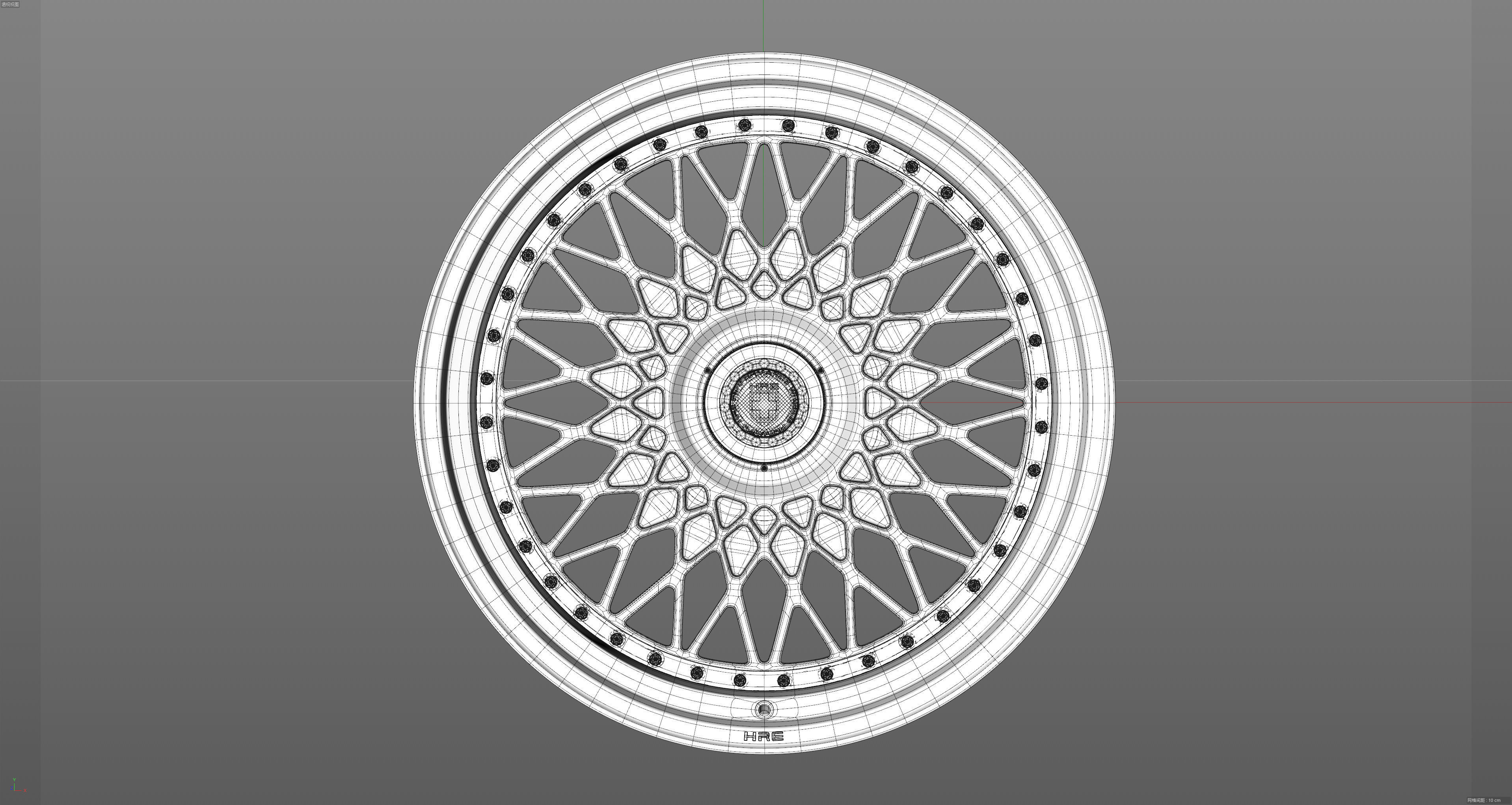 HRE VintageSeries 501 FMR Low-poly 3D model_25