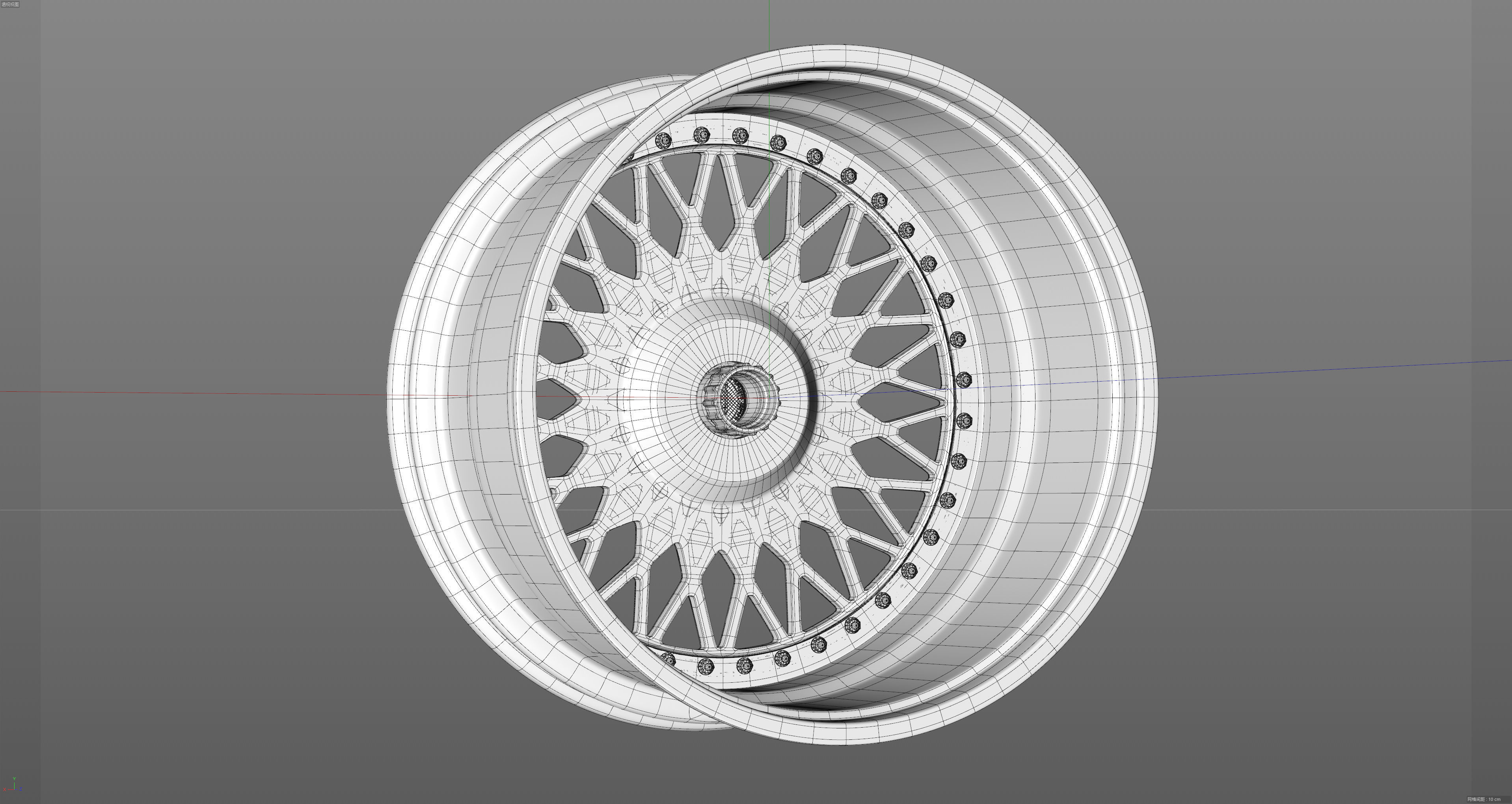 HRE VintageSeries 501 FMR Low-poly 3D model_27