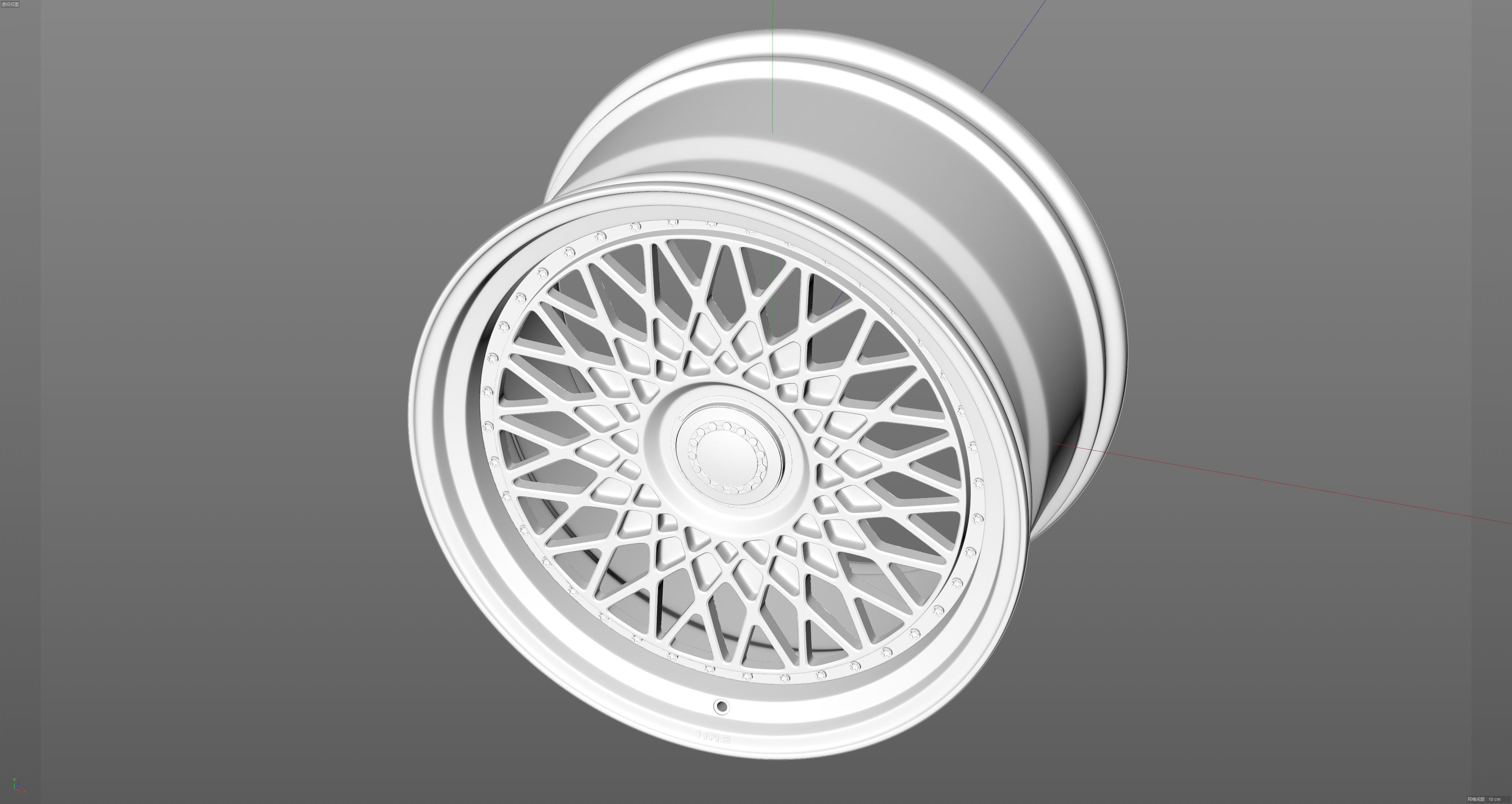 HRE VintageSeries 501 FMR Low-poly 3D model_15