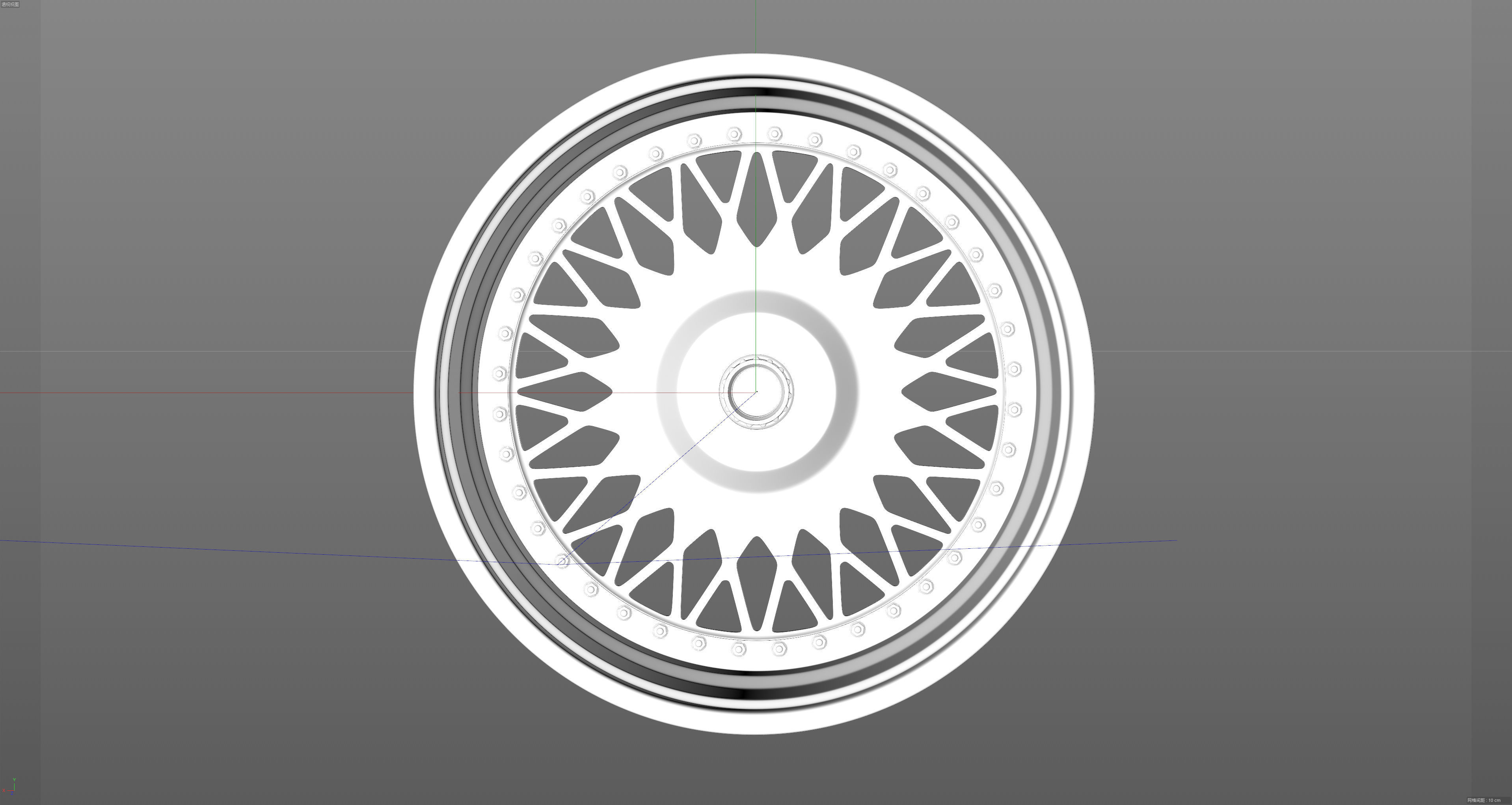 HRE VintageSeries 501 FMR Low-poly 3D model_17