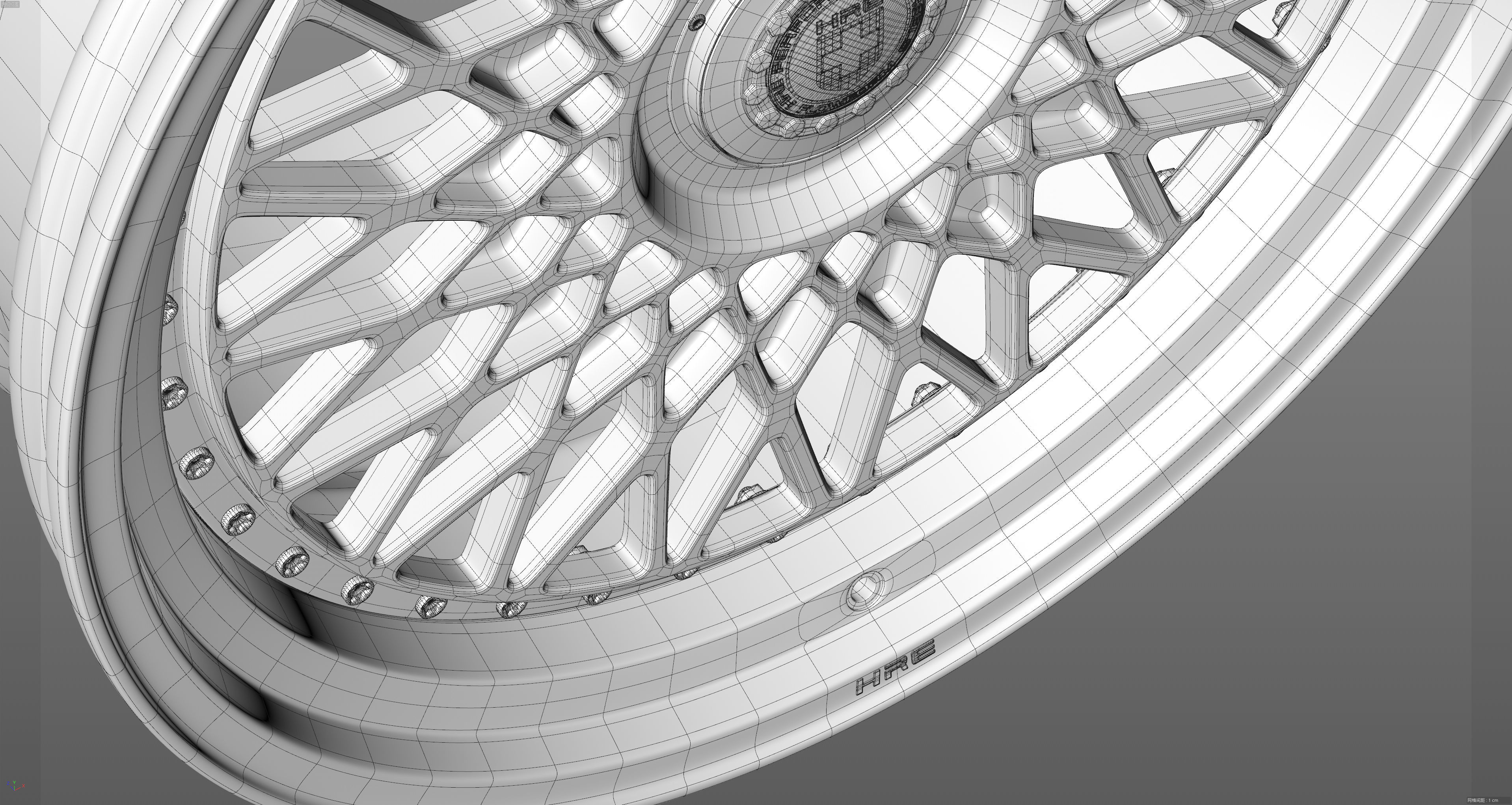 HRE VintageSeries 501 FMR Low-poly 3D model_30