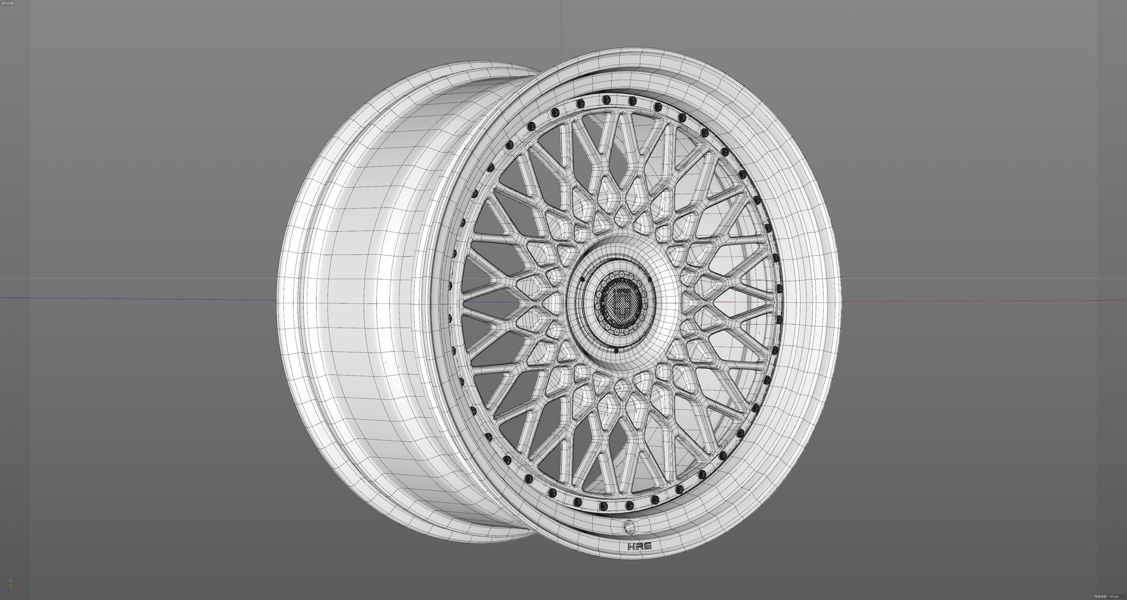HRE VintageSeries 501 FMR Low-poly 3D model_24