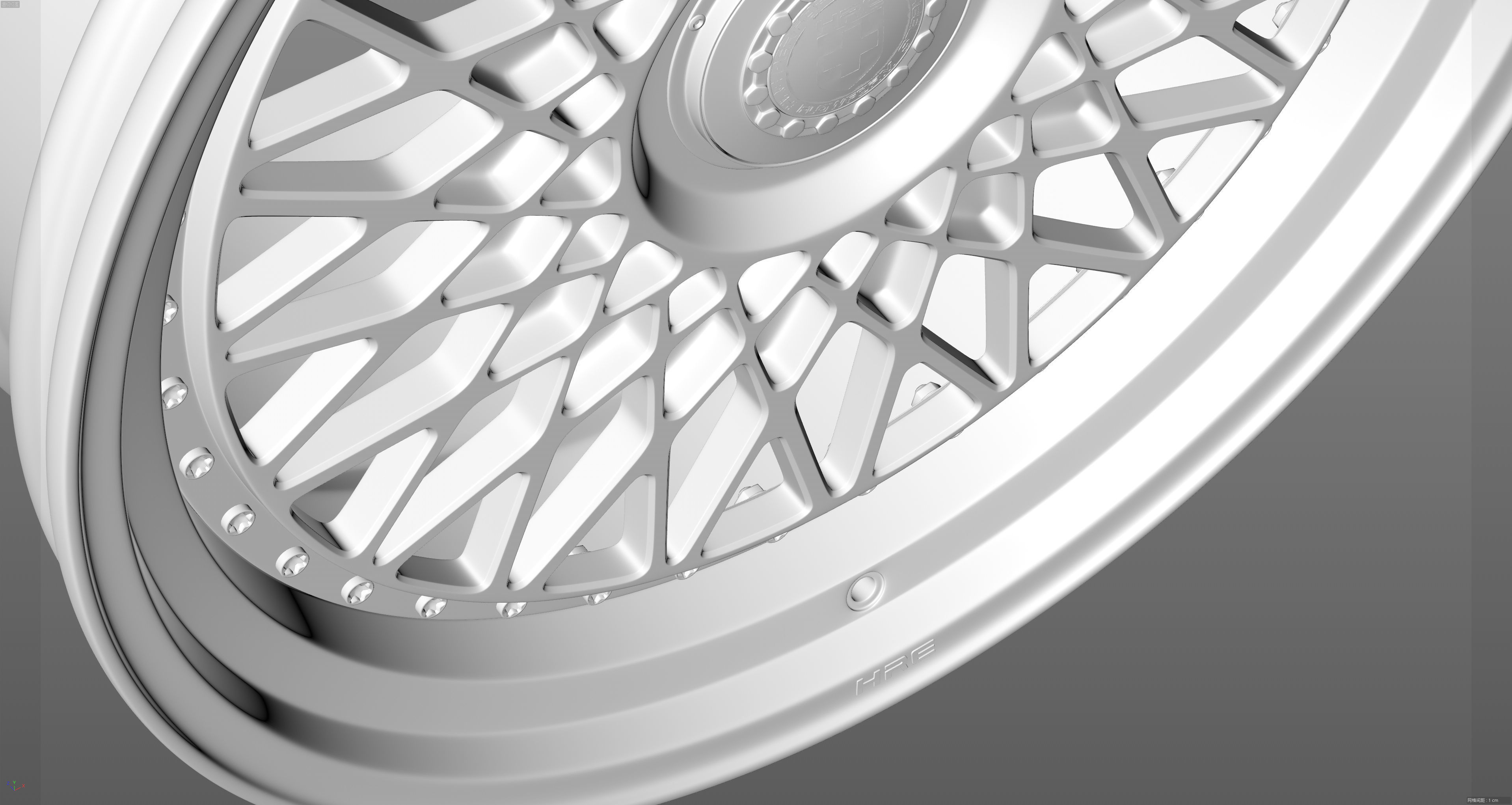 HRE VintageSeries 501 FMR Low-poly 3D model_19