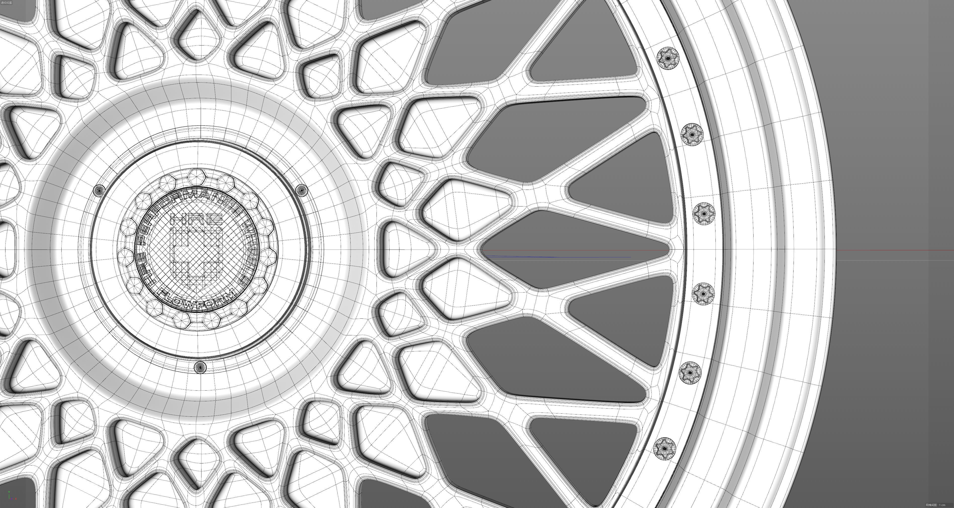 HRE VintageSeries 501 FMR Low-poly 3D model_34