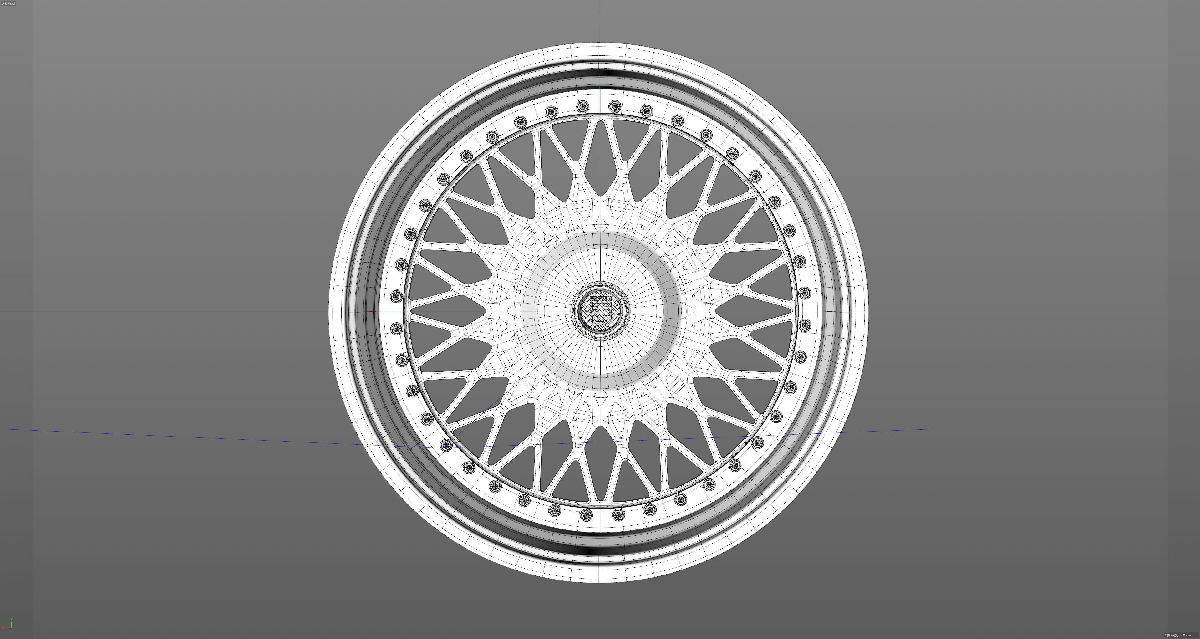 HRE VintageSeries 501 FMR Low-poly 3D model_28