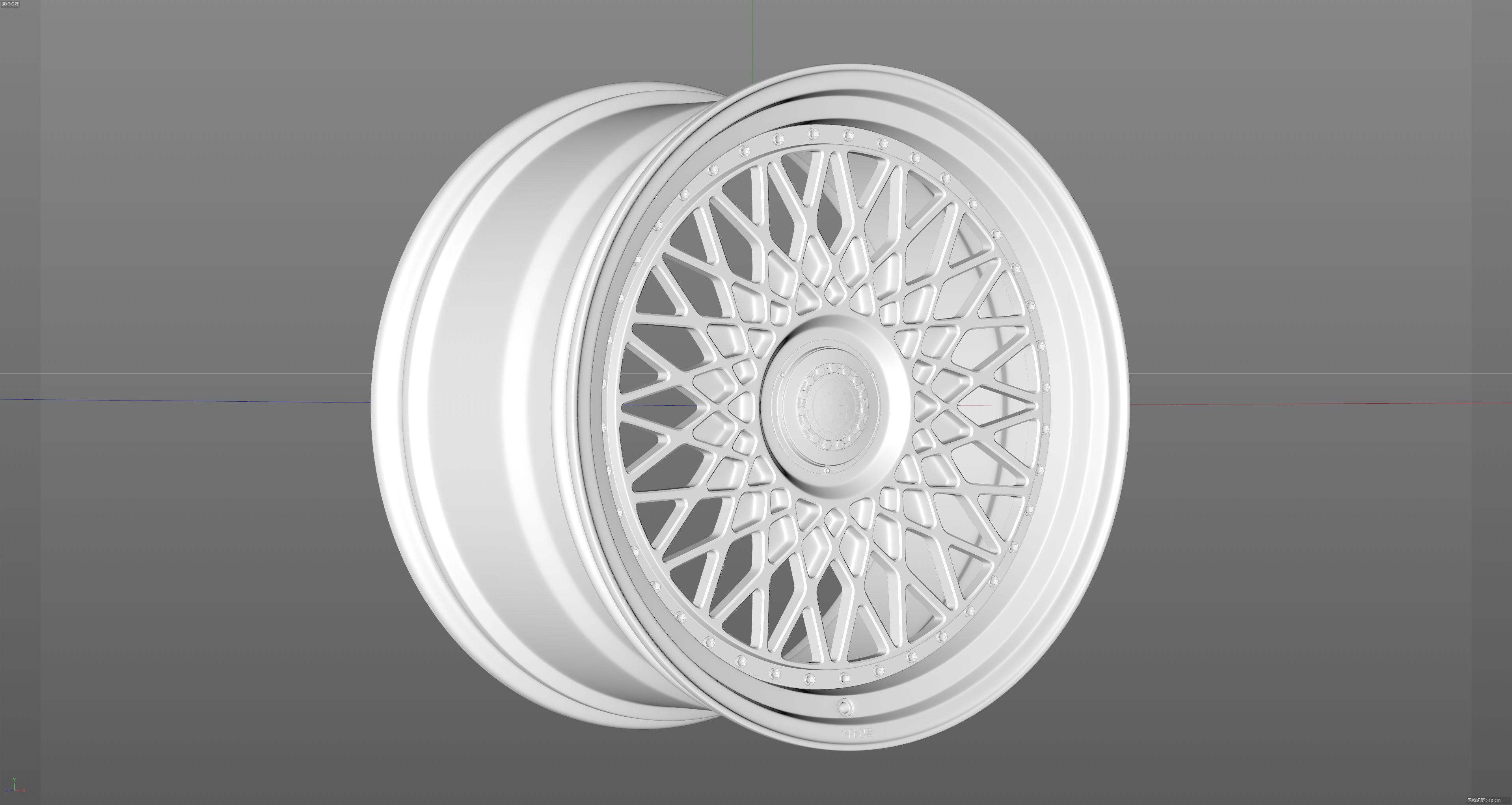 HRE VintageSeries 501 FMR Low-poly 3D model_13