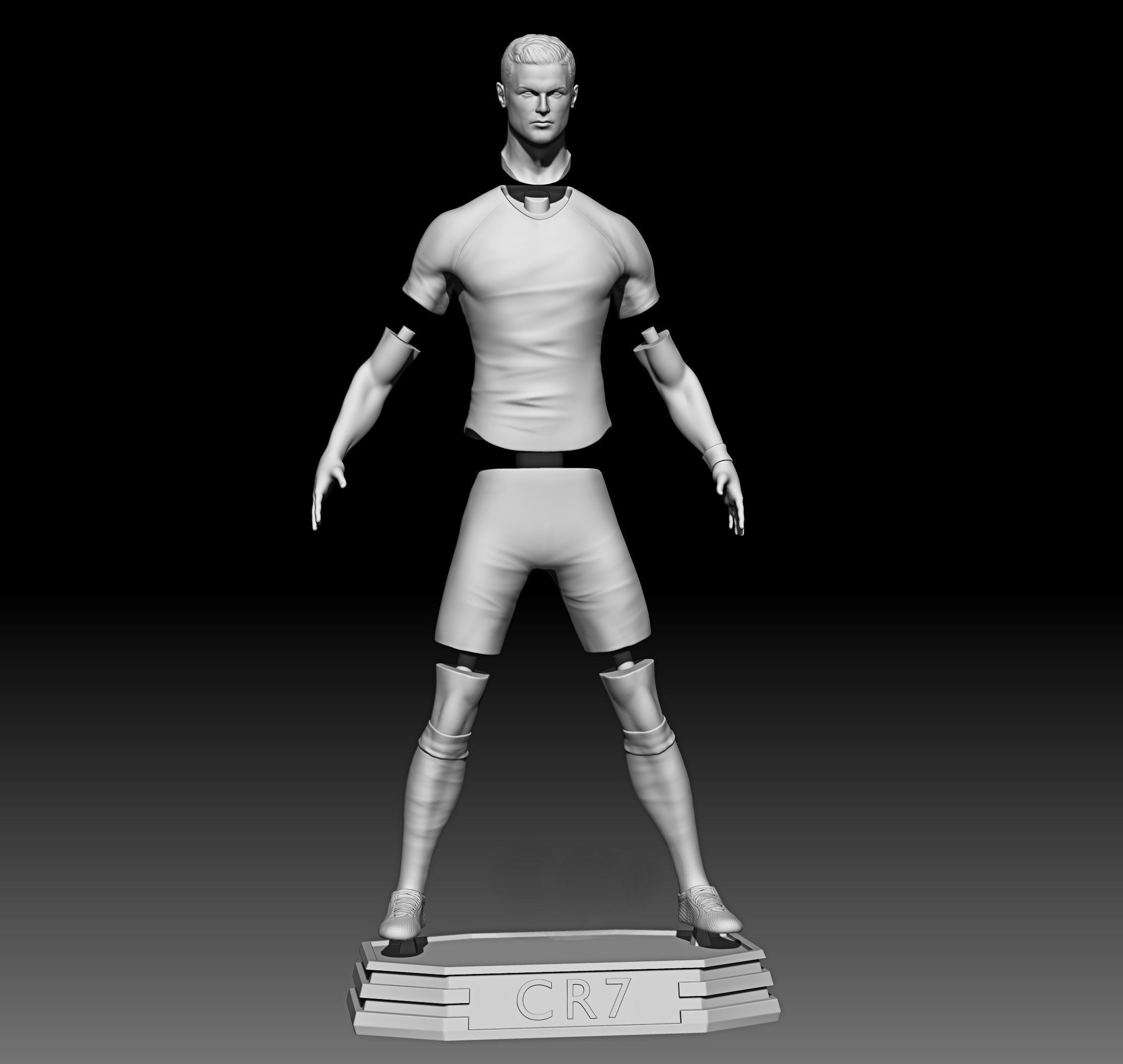 Cristiano Ronaldo 3D print model_2