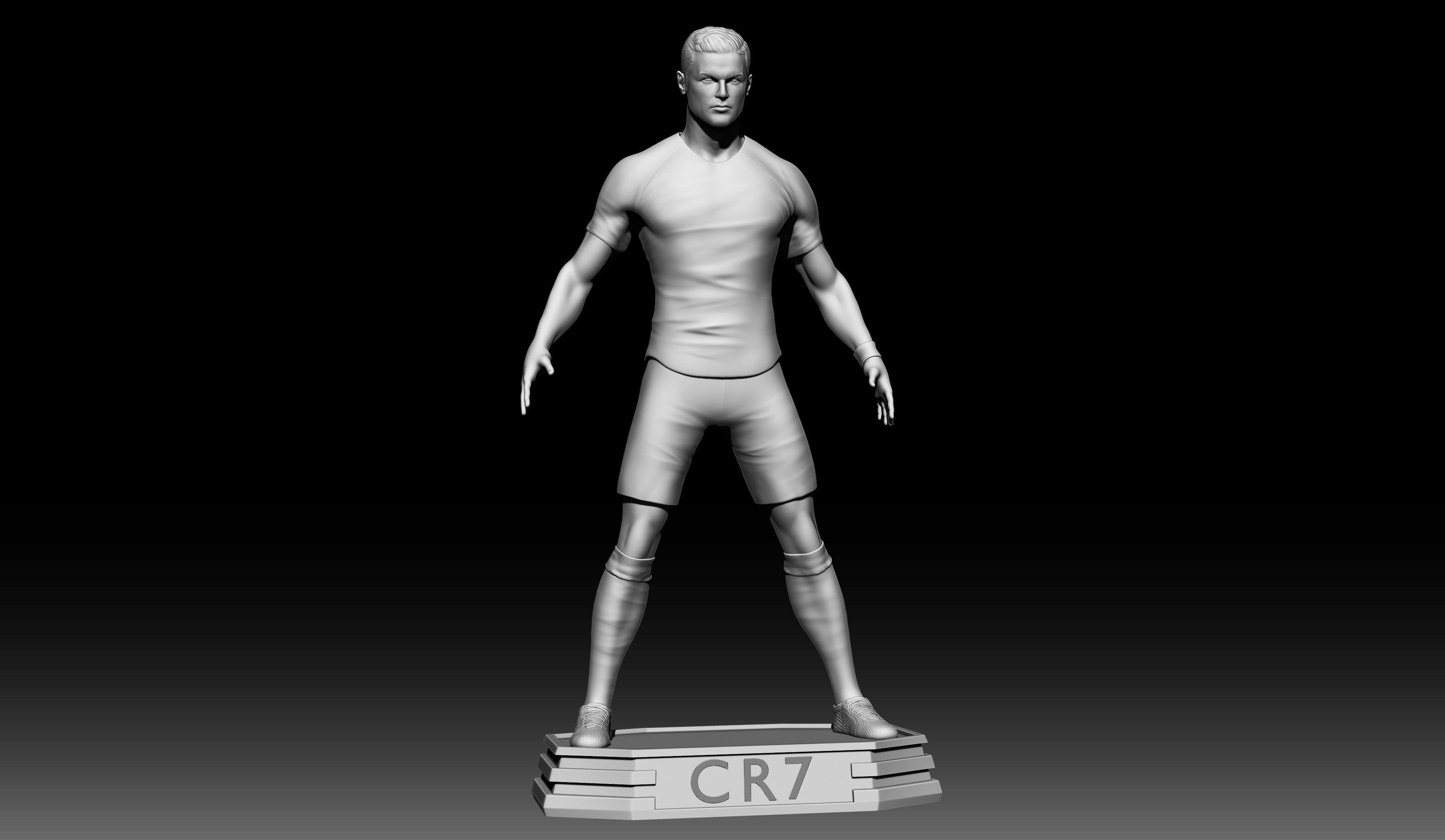 Cristiano Ronaldo 3D print model_1