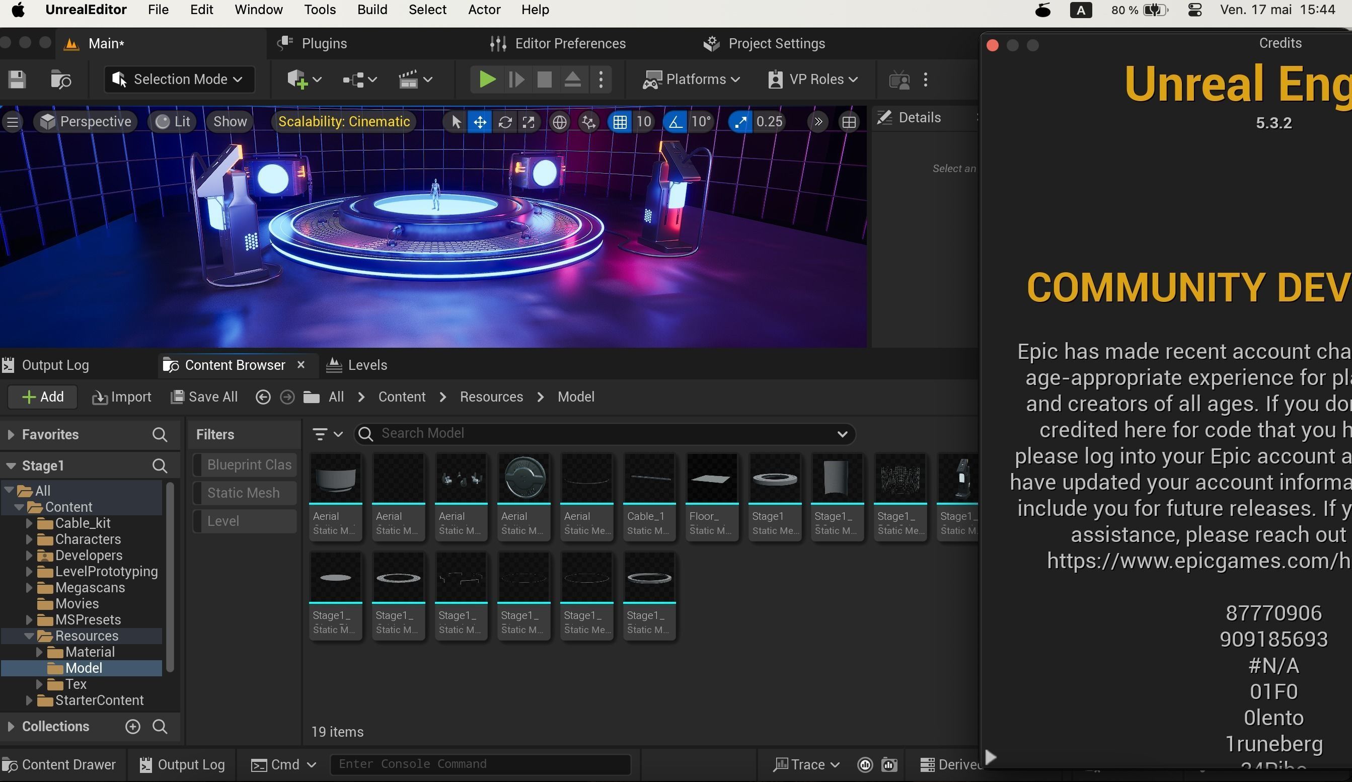 UE5 Sci-fi Lighting Studio 3D model_10