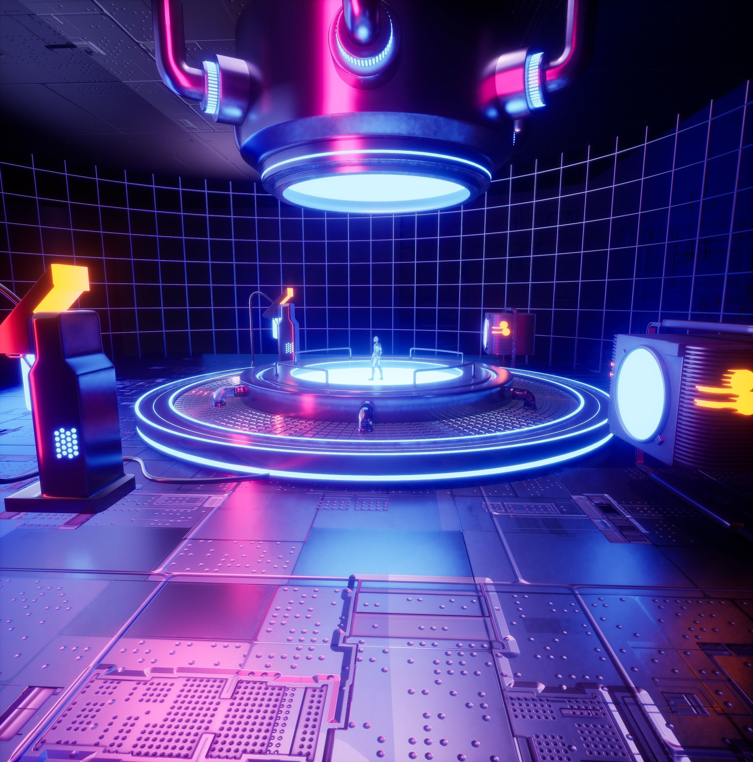 UE5 Sci-fi Lighting Studio 3D model_2