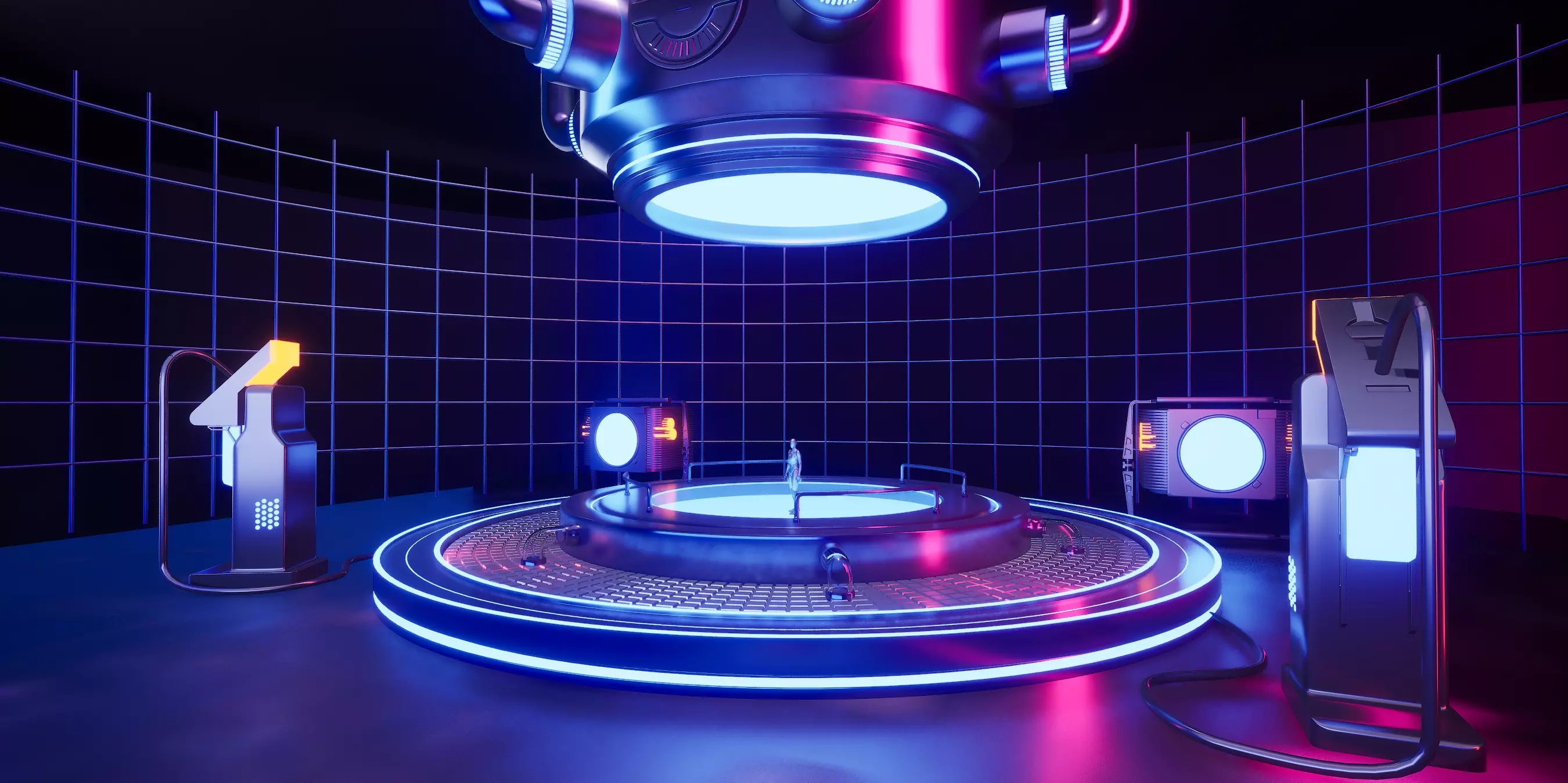 UE5 Sci-fi Lighting Studio 3D model_0