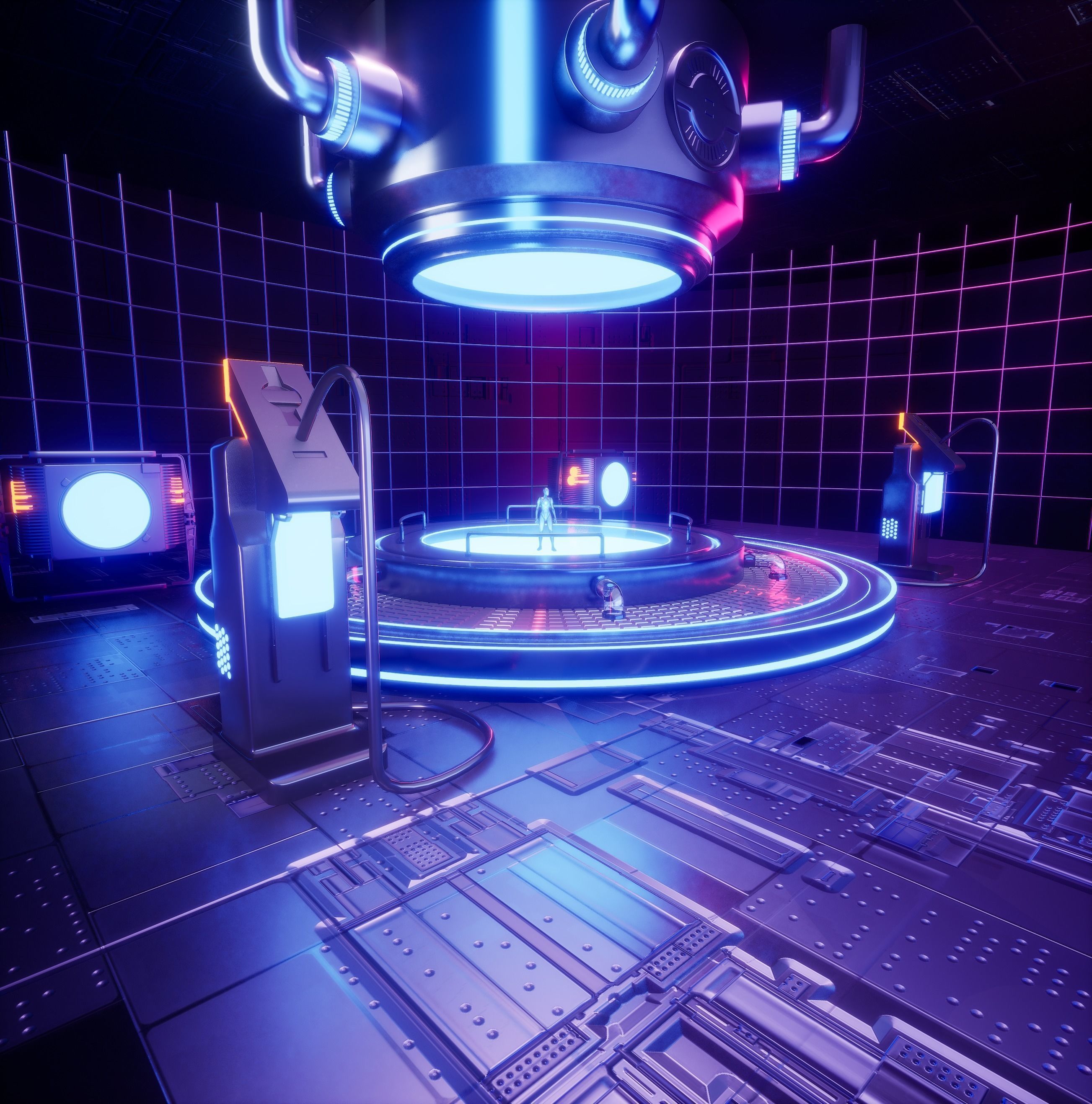 UE5 Sci-fi Lighting Studio 3D model_3