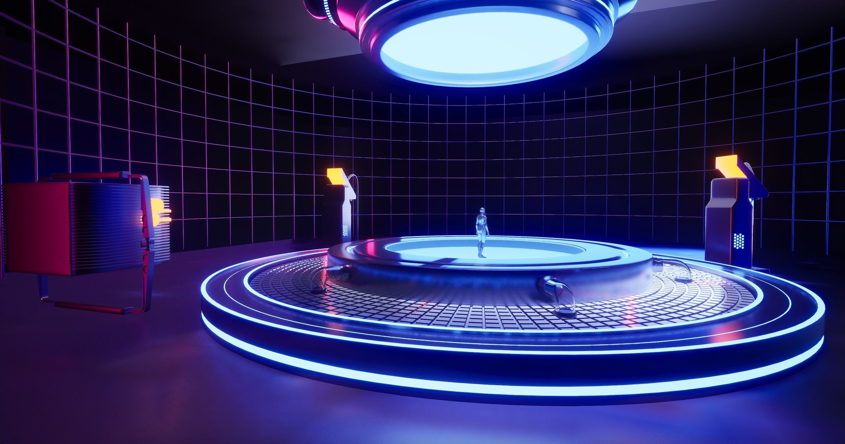 UE5 Sci-fi Lighting Studio 3D model_13