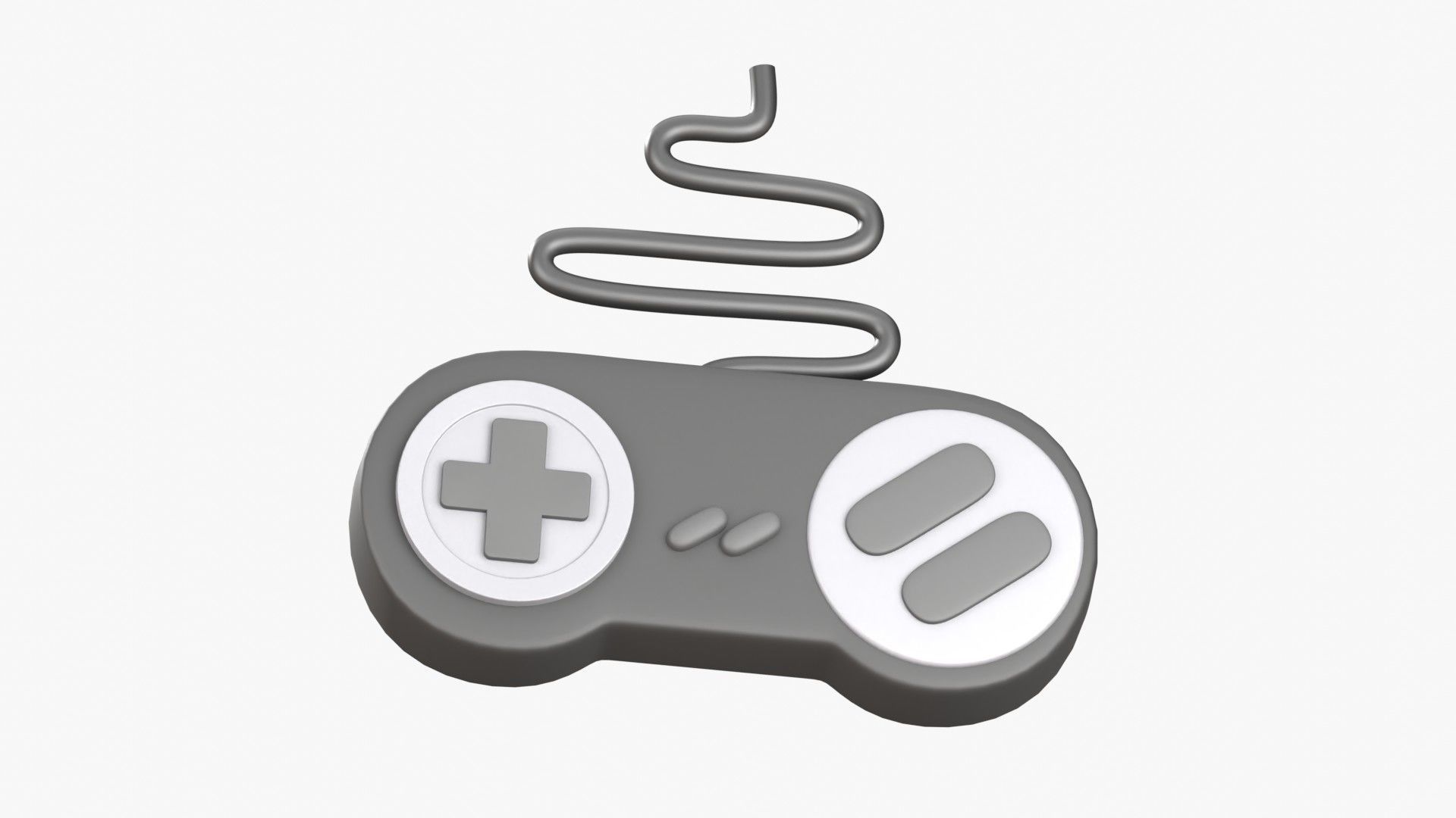 Joystick 3D Illustration 3D model_18