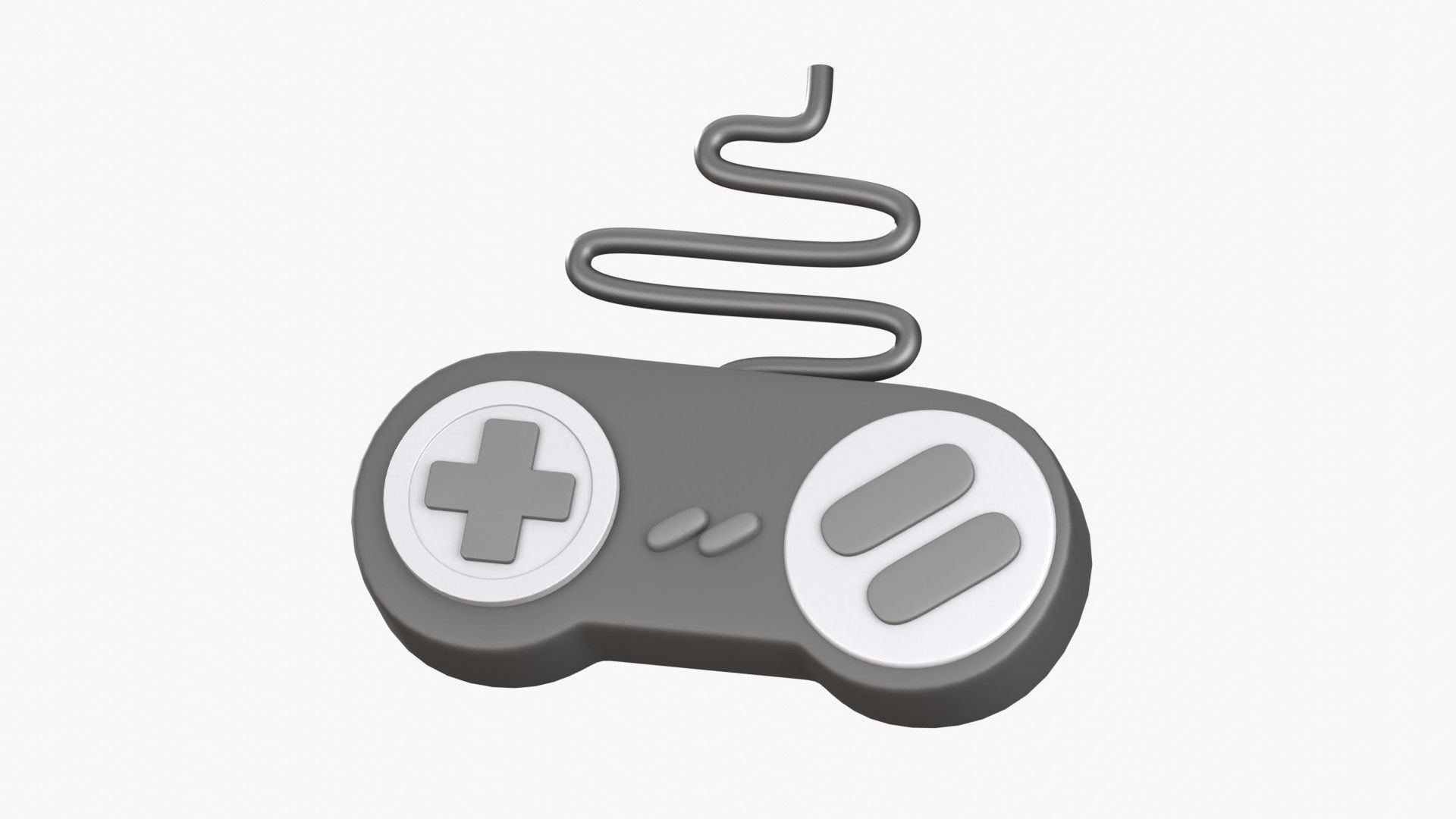 Joystick 3D Illustration 3D model_19