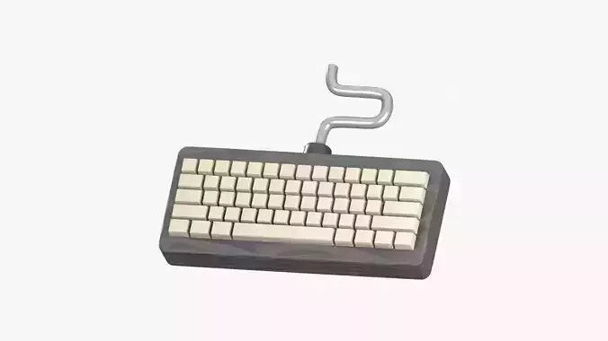 Keyboard 3D Illustration